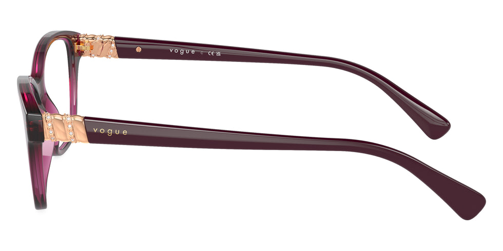 vogue eyewear VO5516B 2989 51 - Transparent Cherry/Full Dark Purple