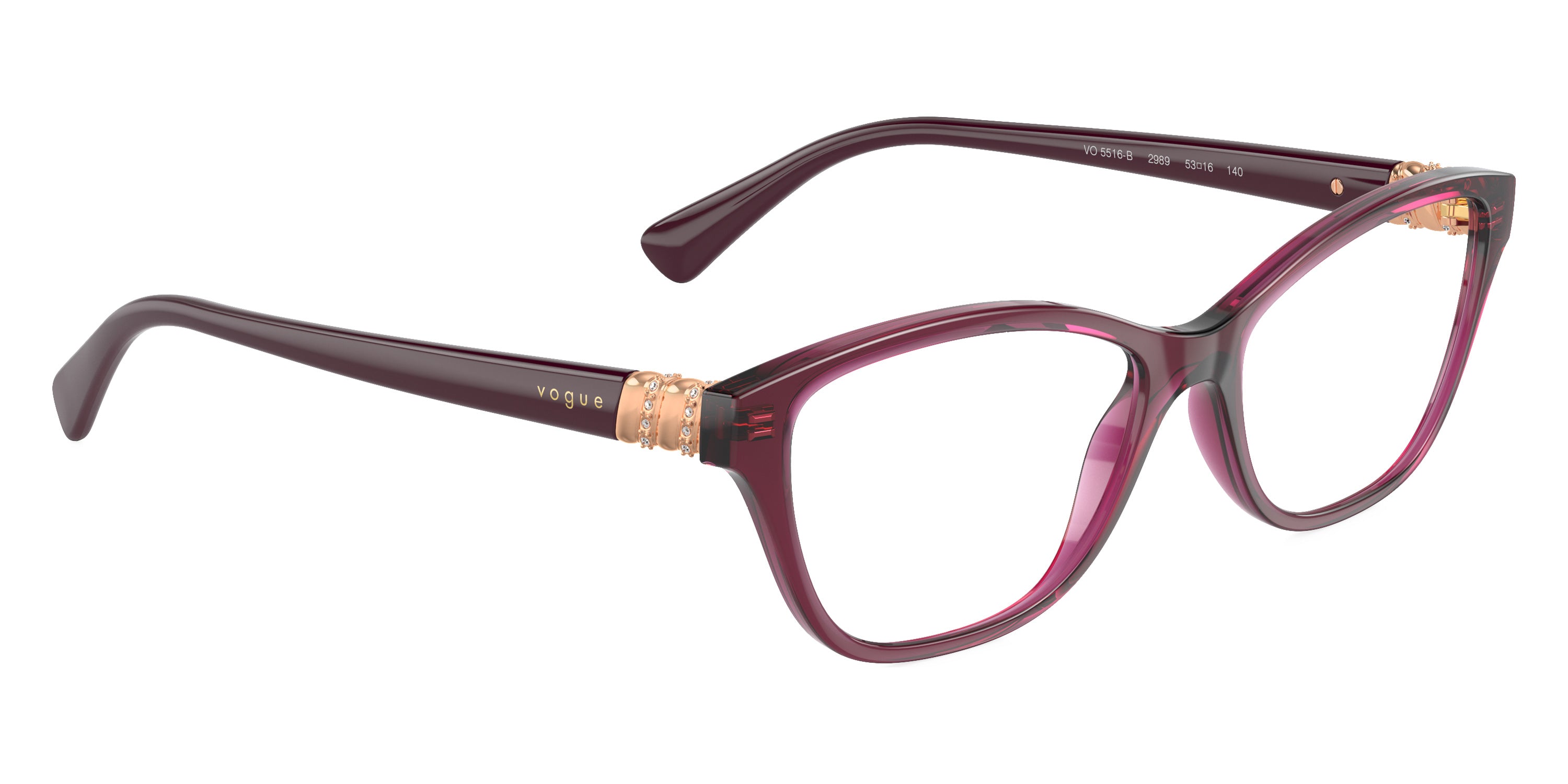vogue eyewear VO5516B 2989 51 - Transparent Cherry/Full Dark Purple