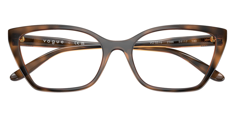vogue eyewear VO5519 2386 54 - Top Dark Havana/Light Brown