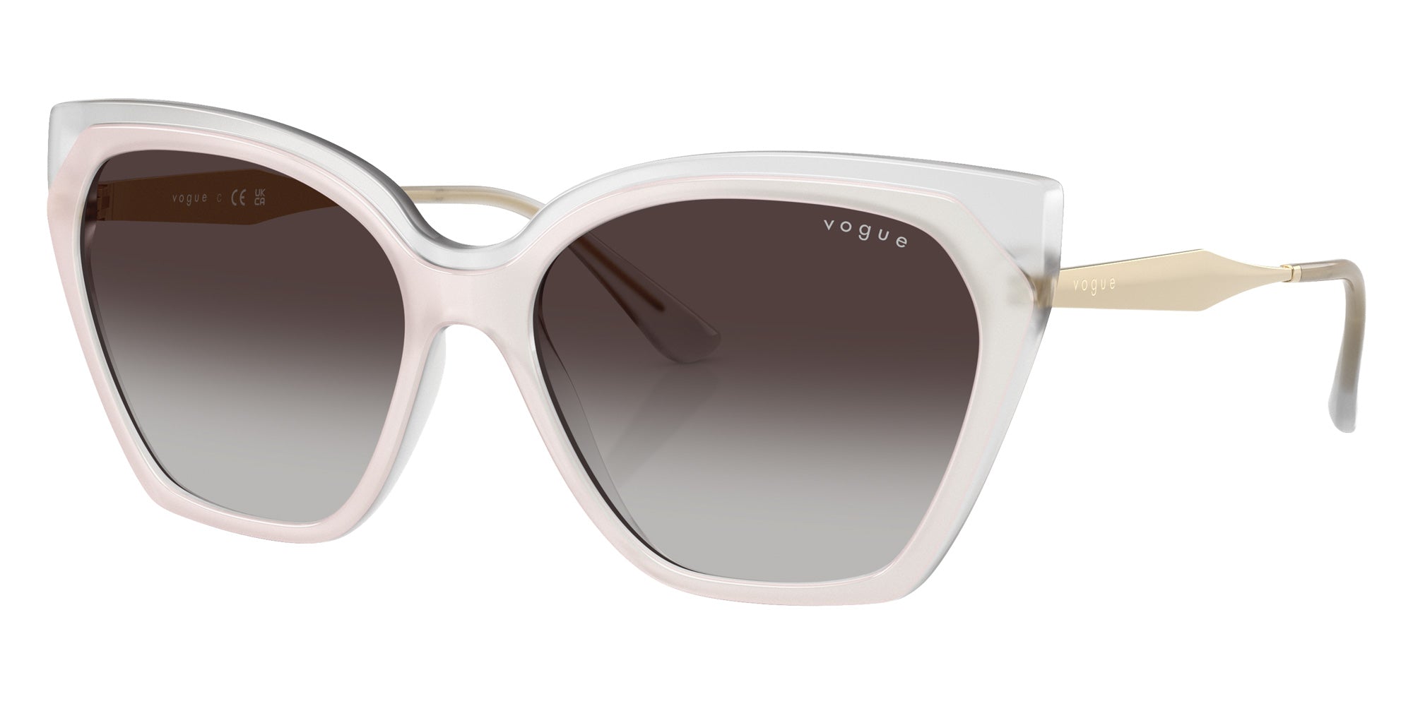vogue eyewear VO5521S 32208G 57 - Top White/Opal Milk / Gray Gradient #id:vo5521s32208g_s:100105