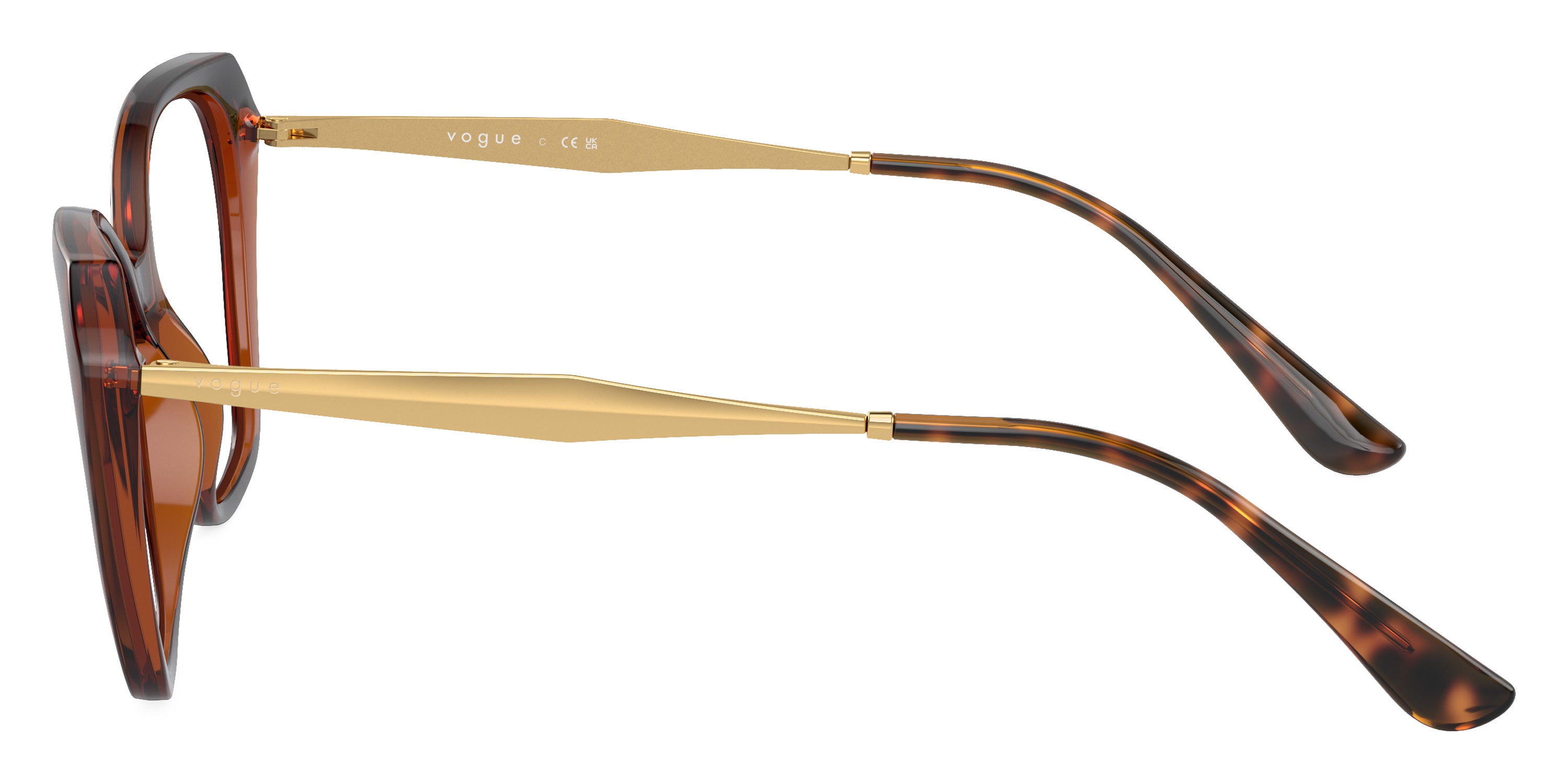 vogue eyewear VO5522 2386 52 - Top Dark Havana/Light Brown/Gold