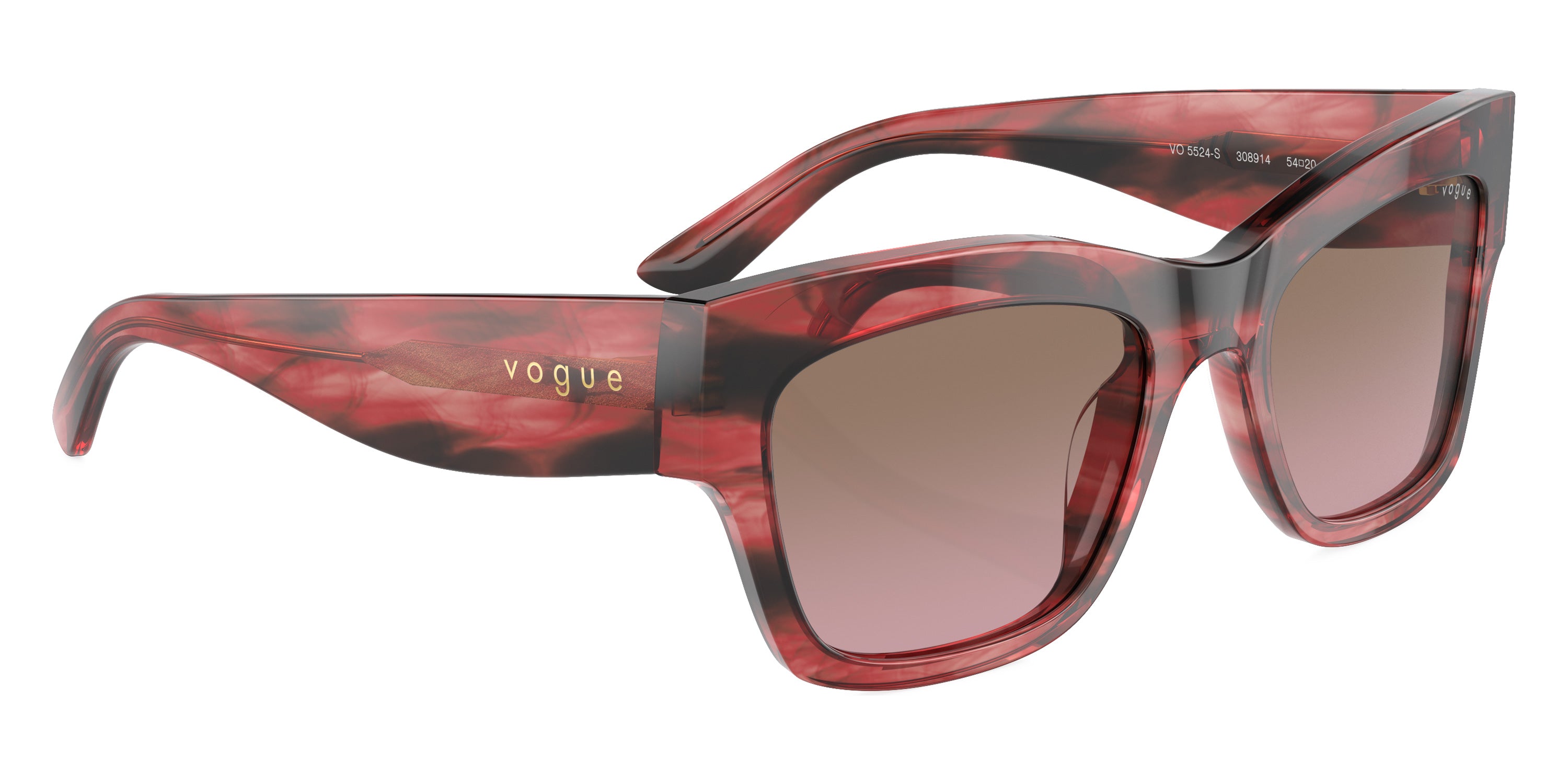 vogue eyewear VO5524S 308914 54 - Red Havana / Violet Gradient Brown