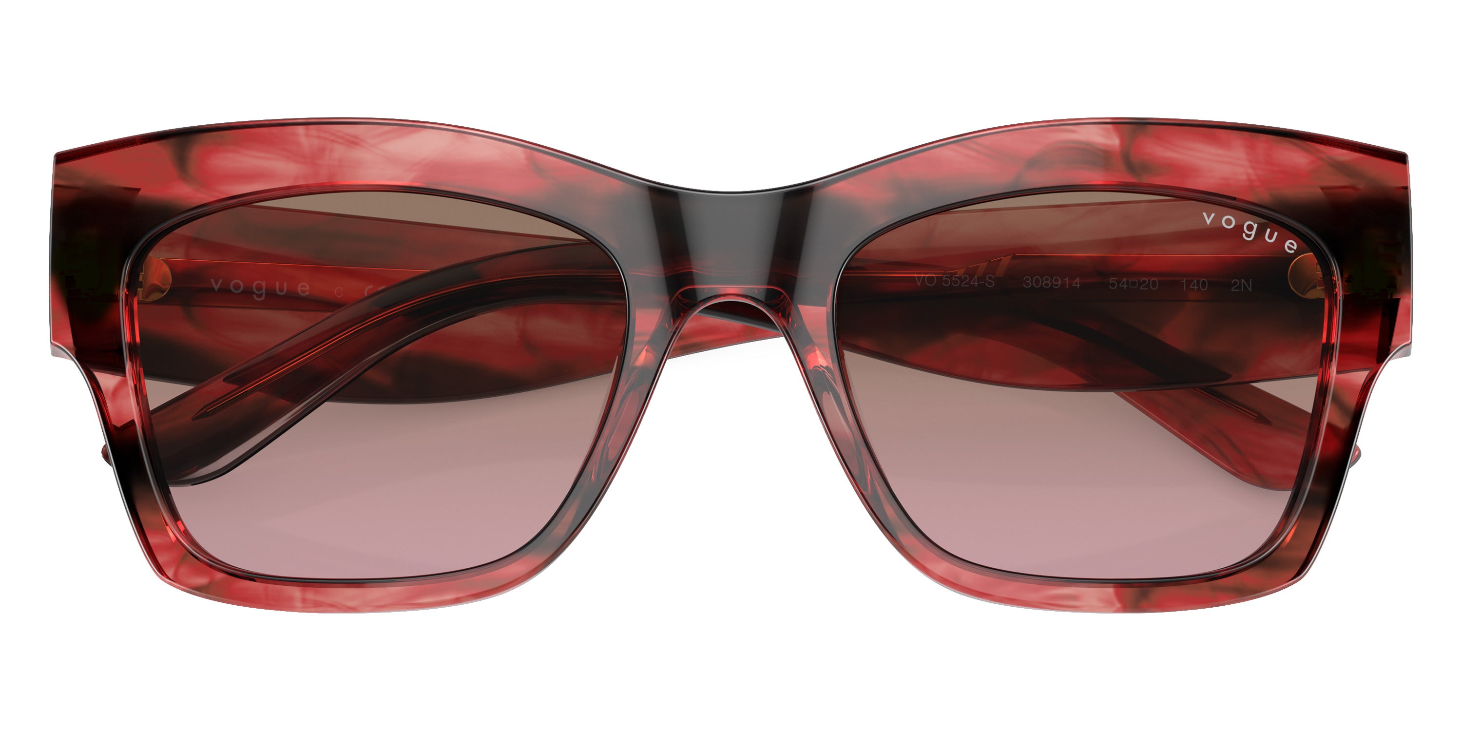 vogue eyewear VO5524S 308914 54 - Red Havana / Violet Gradient Brown