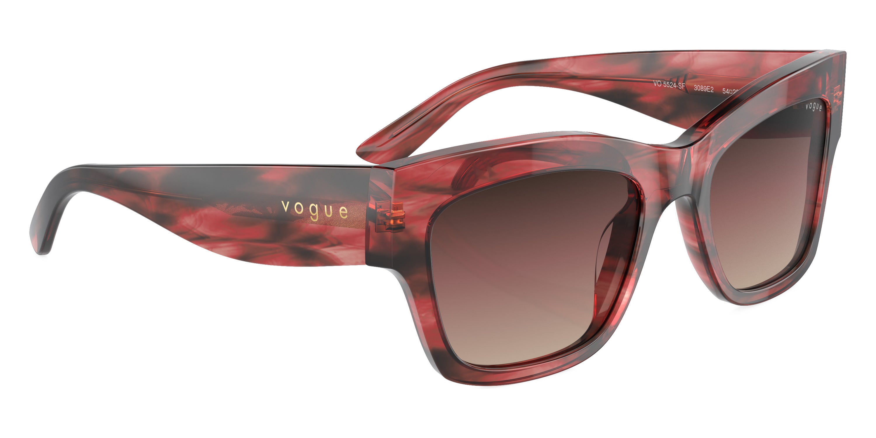 vogue eyewear VO5524SF 3089E2 54 - Red Havana / Gradient Brown/Purple/Black