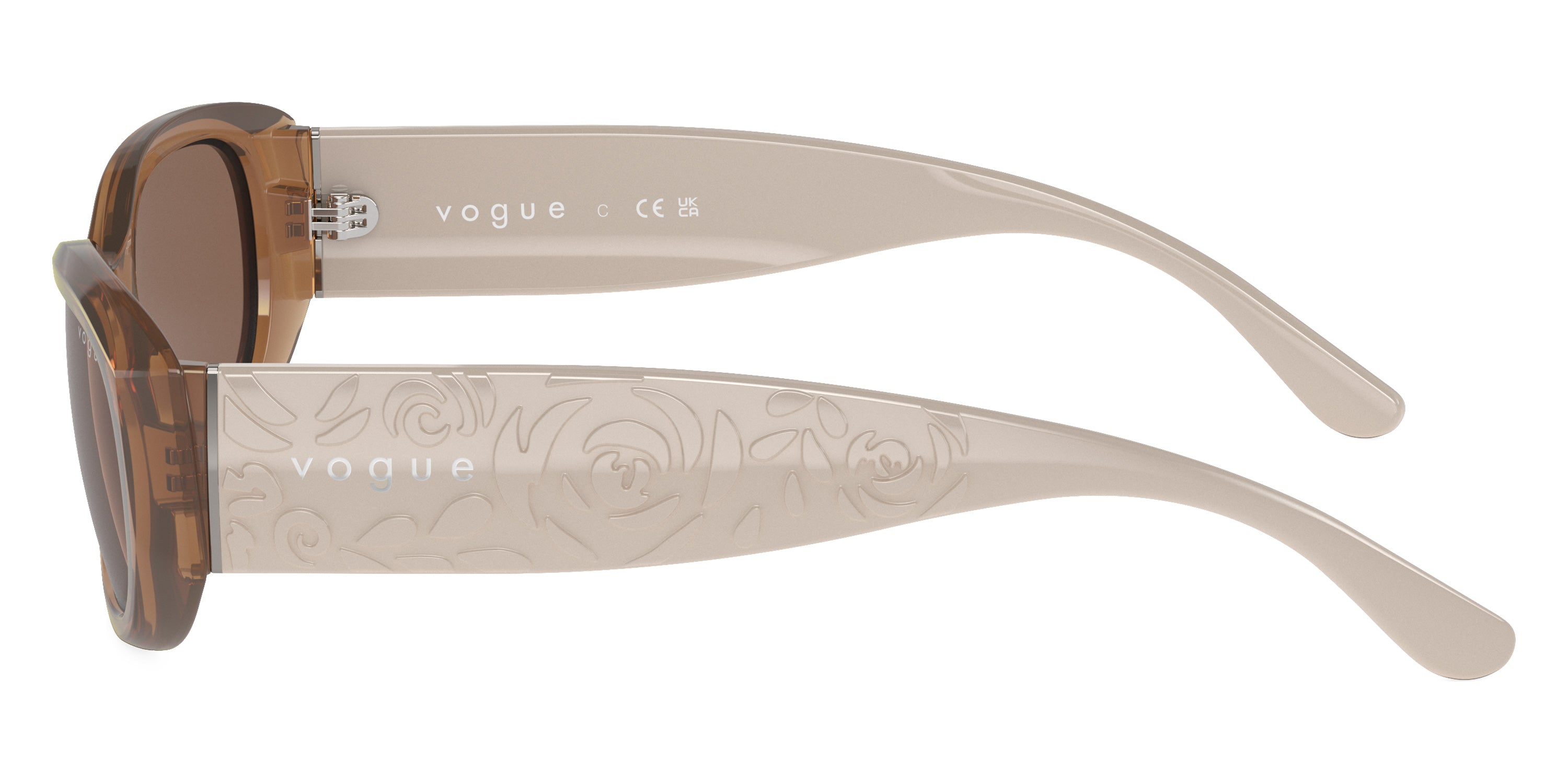 vogue eyewear VO5525S 309373 52 - Opal Brown/Full Light Gray / Dark Brown