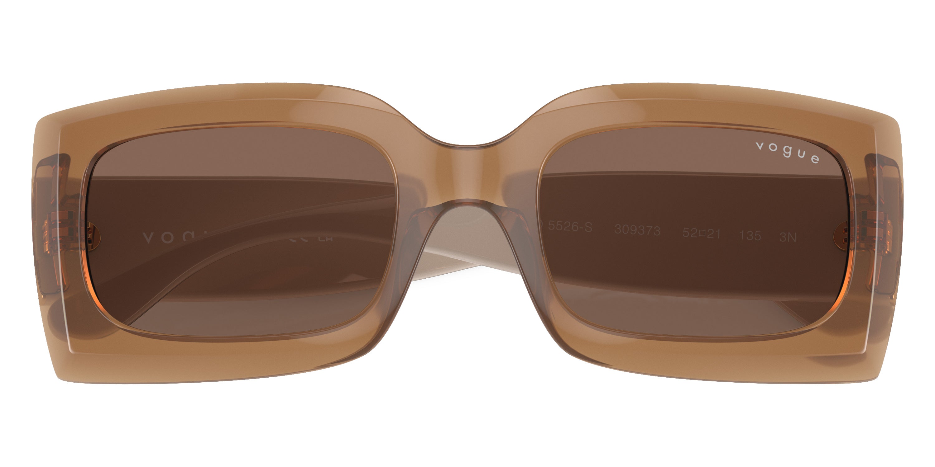 vogue eyewear VO5526S 309373 52 - Opal Brown/Full Light Gray / Dark Brown