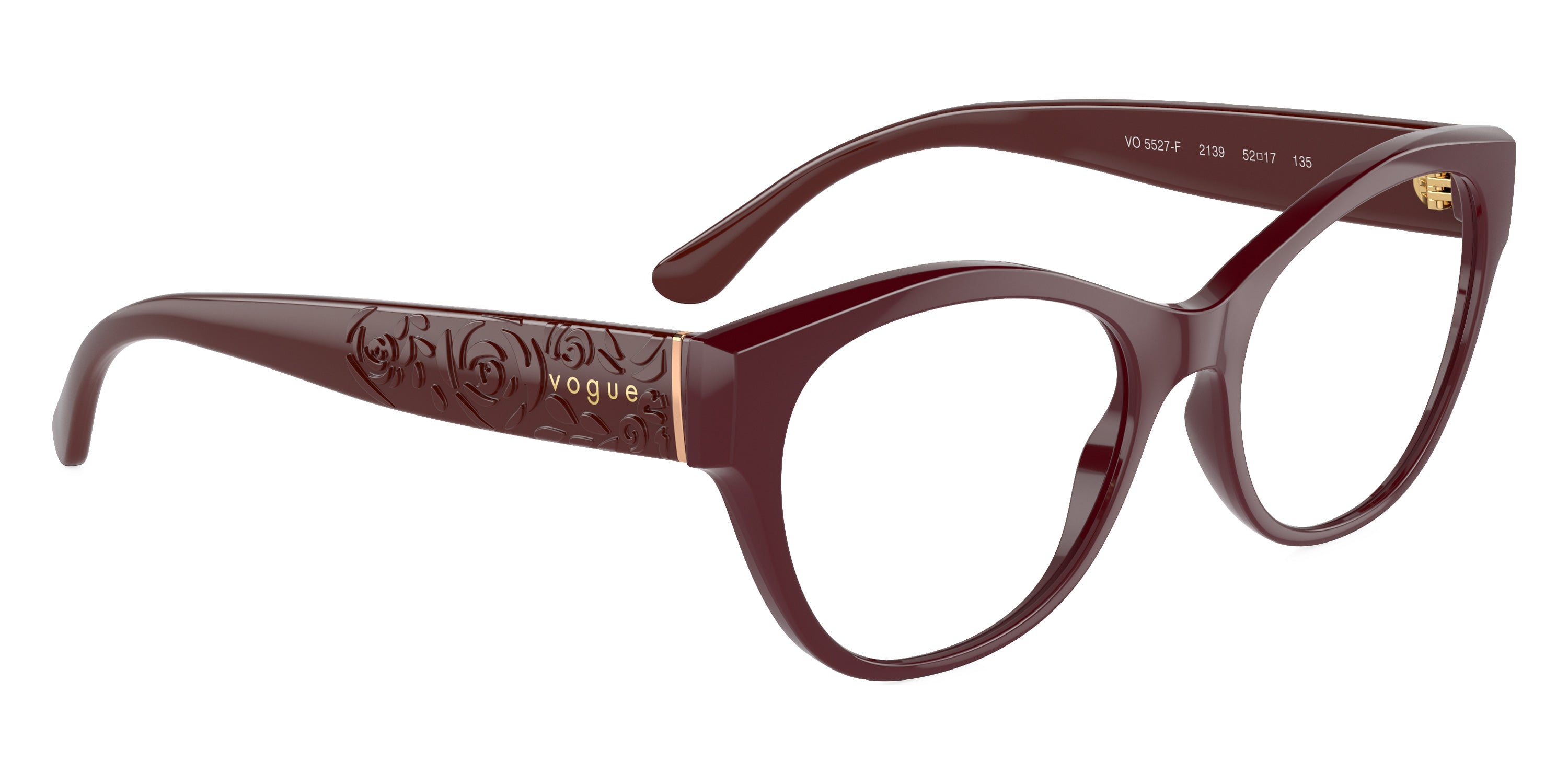 vogue eyewear VO5527F 2139 52 - Opal Red/Full Red