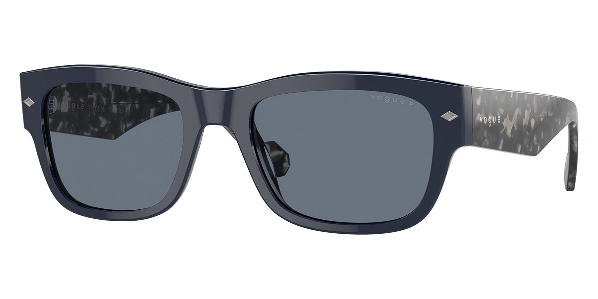vogue eyewear VO5530S 23194Y 55 - Full Dark Blue/Tortoise Gray / Blue Polarized