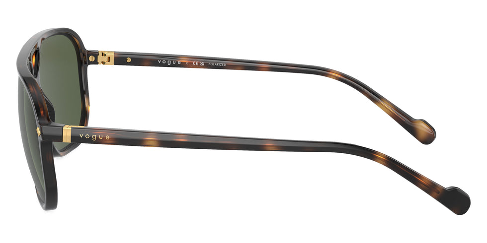 vogue eyewear VO5531S 27189A 60 - Total Dark Havana / Dark Green Polarized