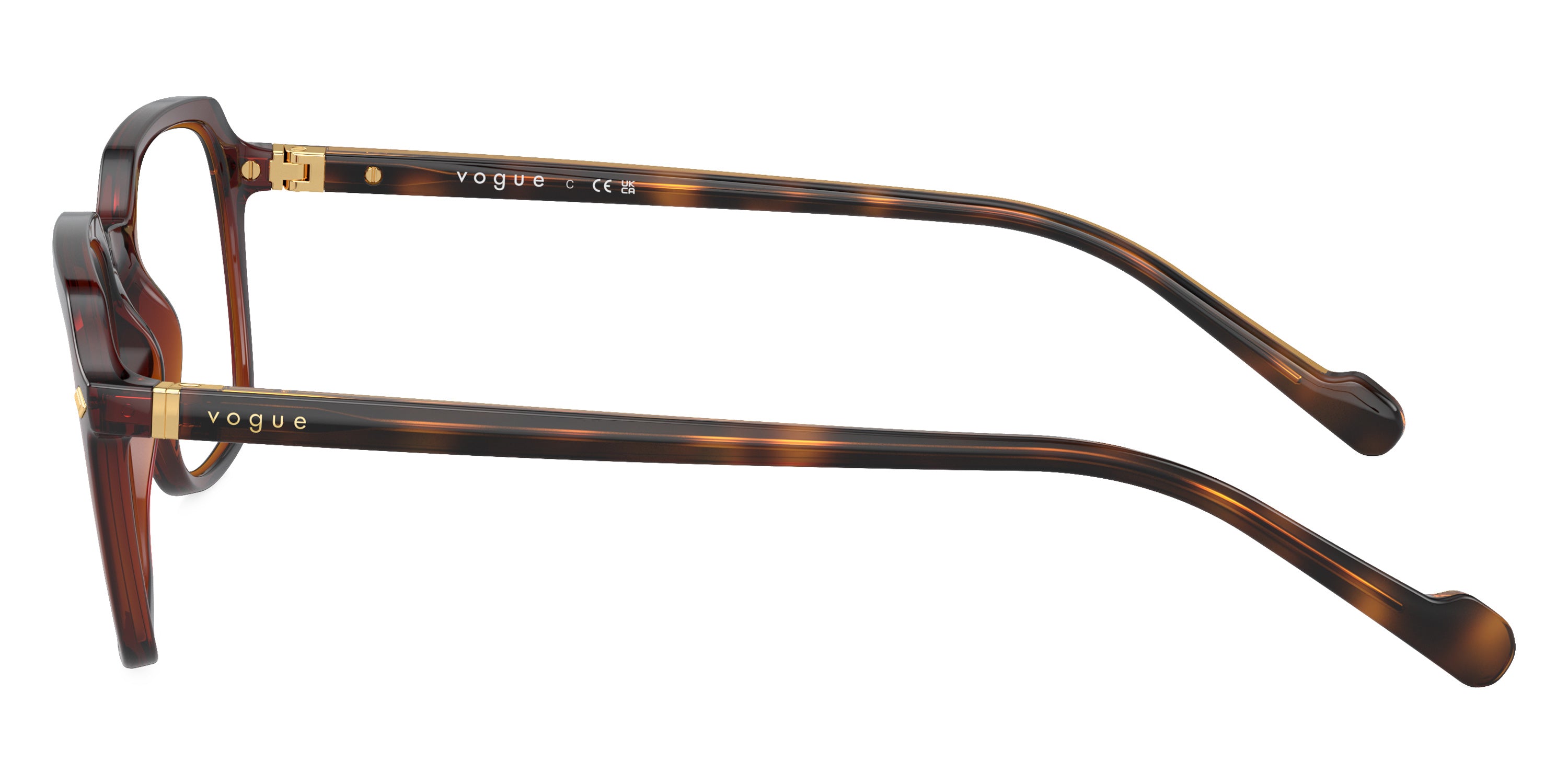 vogue eyewear VO5532 3110 52 - Transparent Dark Brown/Dark Havana