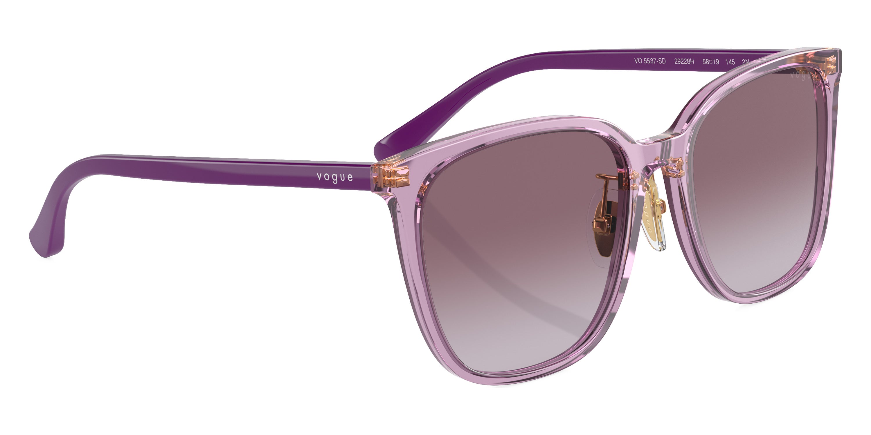vogue eyewear VO5537SD 29228H 58 - Transparent Violet/Full Violet / Violet Gradient