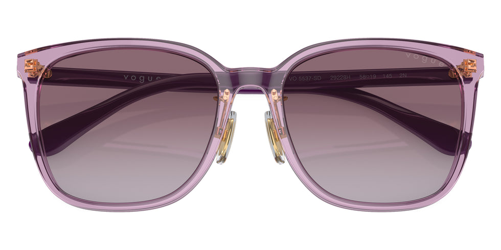 vogue eyewear VO5537SD 29228H 58 - Transparent Violet/Full Violet / Violet Gradient