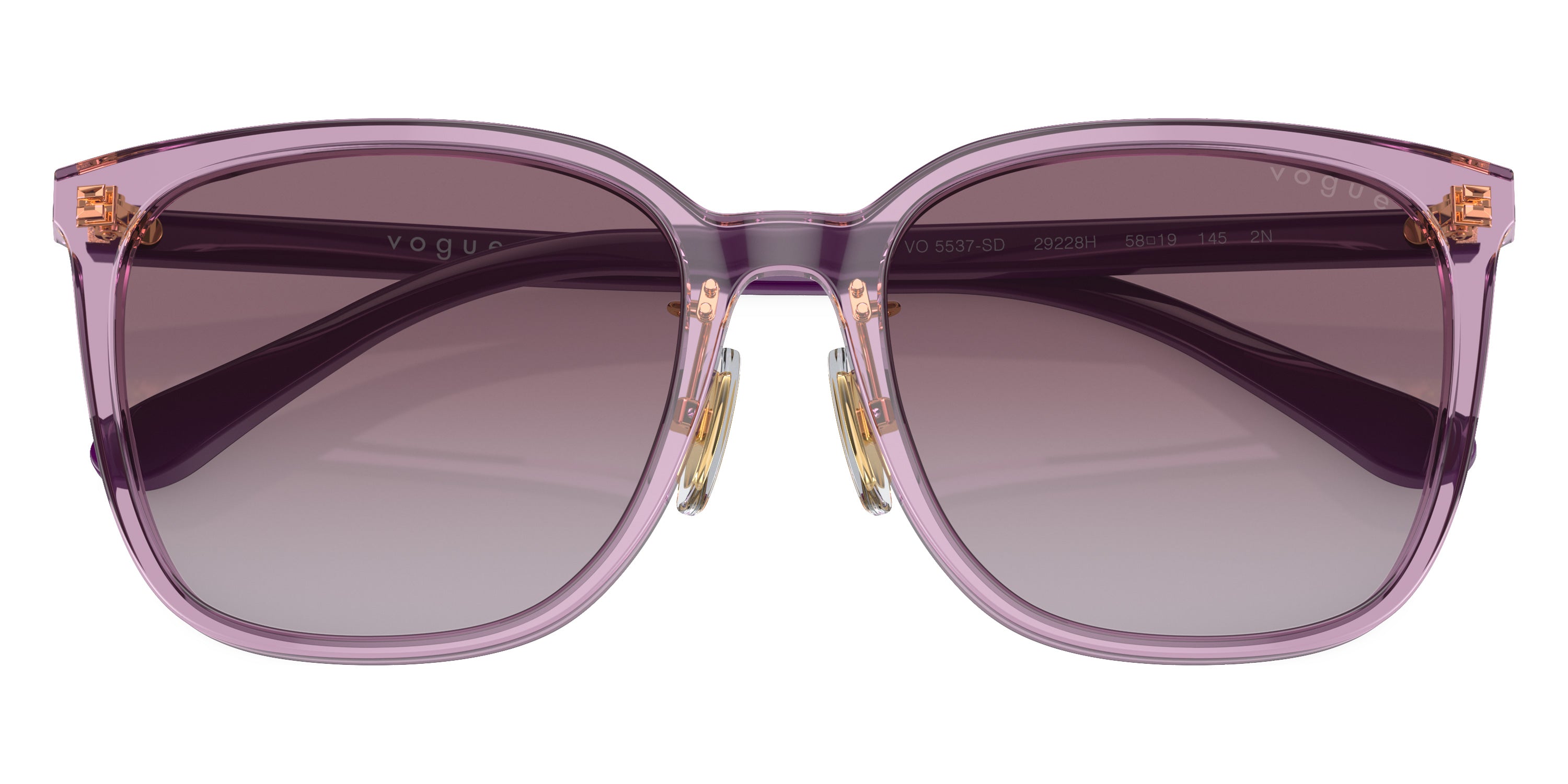 vogue eyewear VO5537SD 29228H 58 - Transparent Violet/Full Violet / Violet Gradient