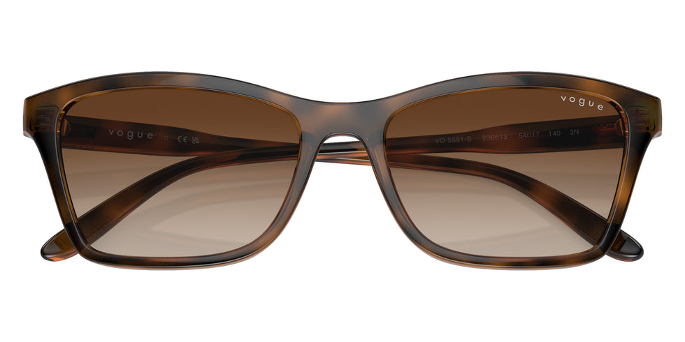 vogue eyewear VO5551S 238613 54 - Top Havana/Light Brown / Brown Gradient