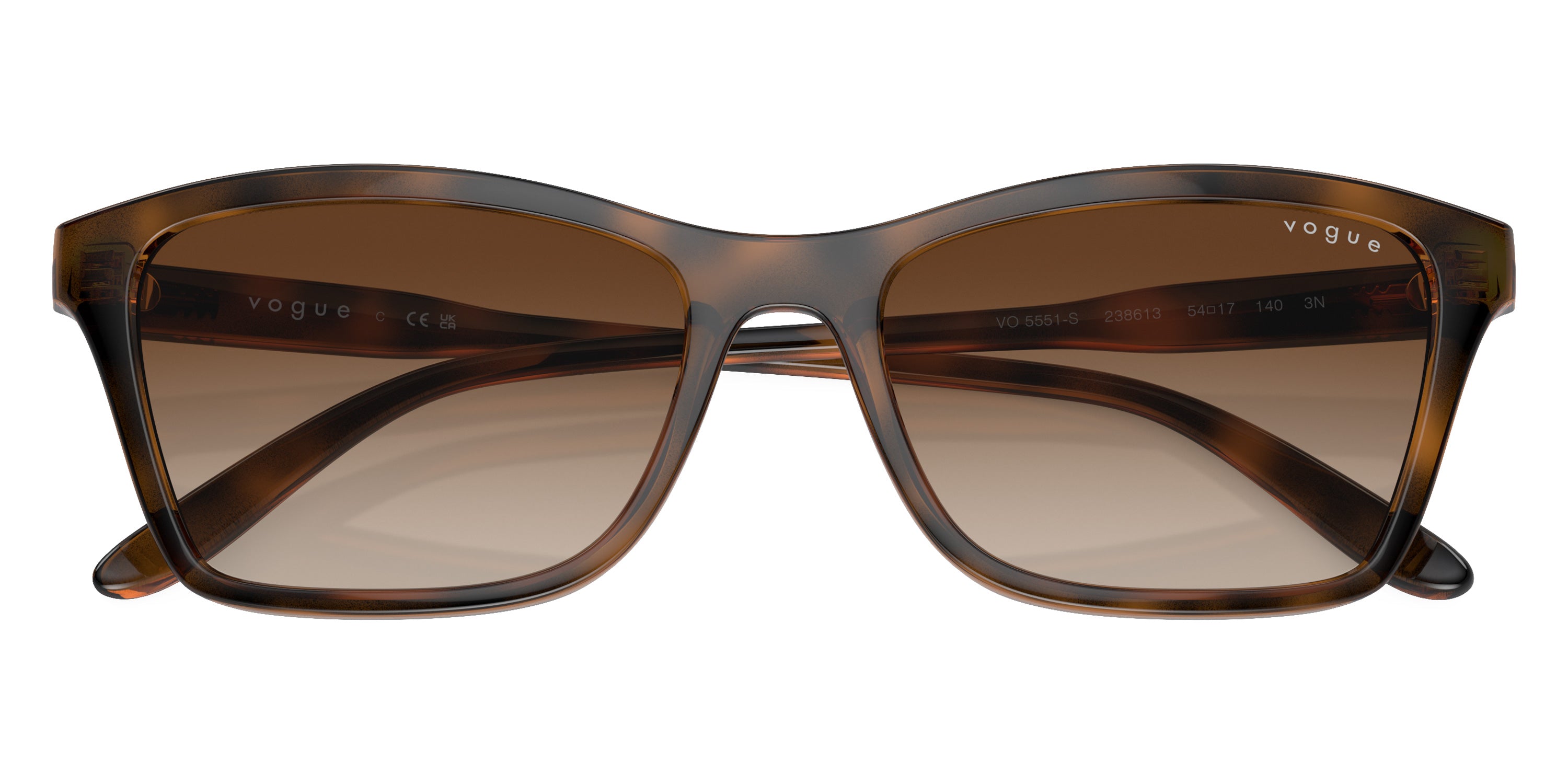 vogue eyewear VO5551S 238613 54 - Top Havana/Light Brown / Brown Gradient