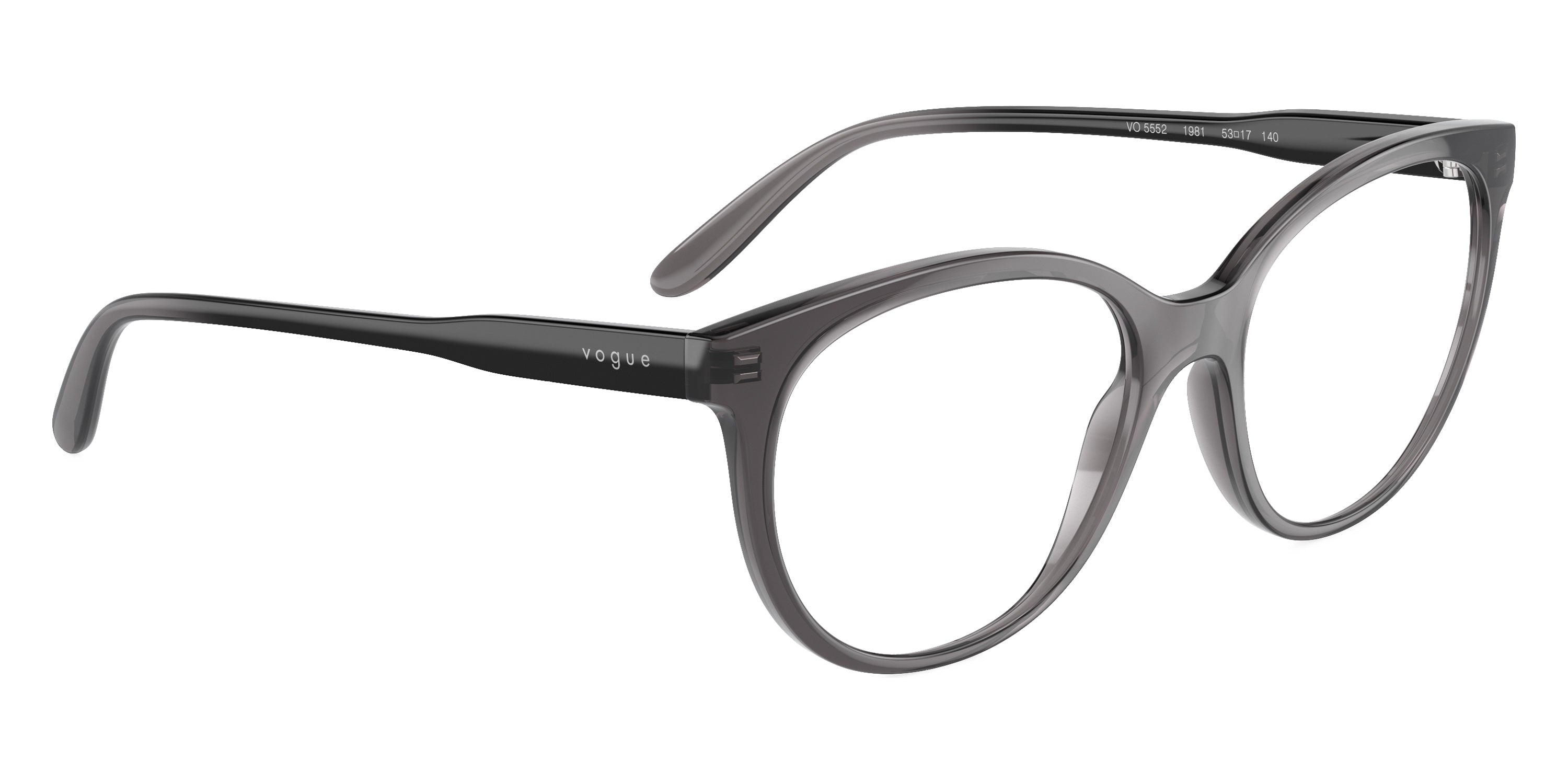 vogue eyewear VO5552 1981 53 - Black Gradient Transparent Gray