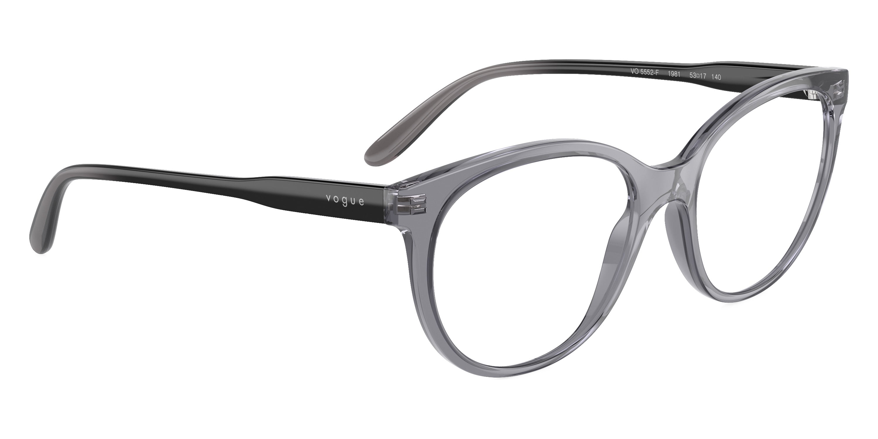 vogue eyewear VO5552F 1981 53 - Black Gradient Transparent Gray
