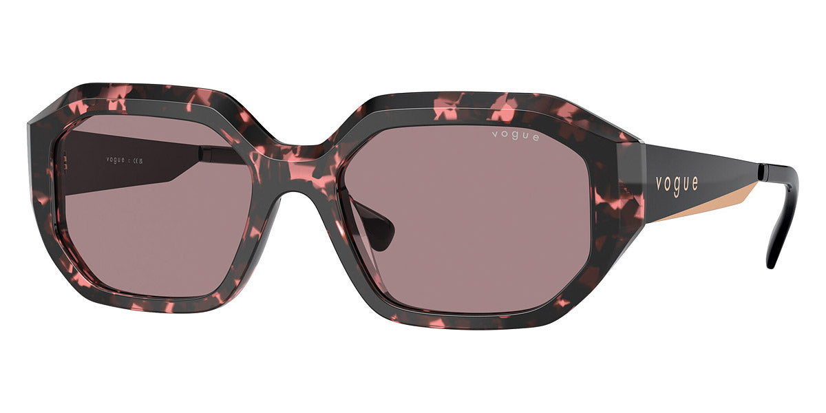 vogue eyewear VO5554S 31487N 54 - Red Tortoise/Matte Black/Rose Gold / Light Purple Brown