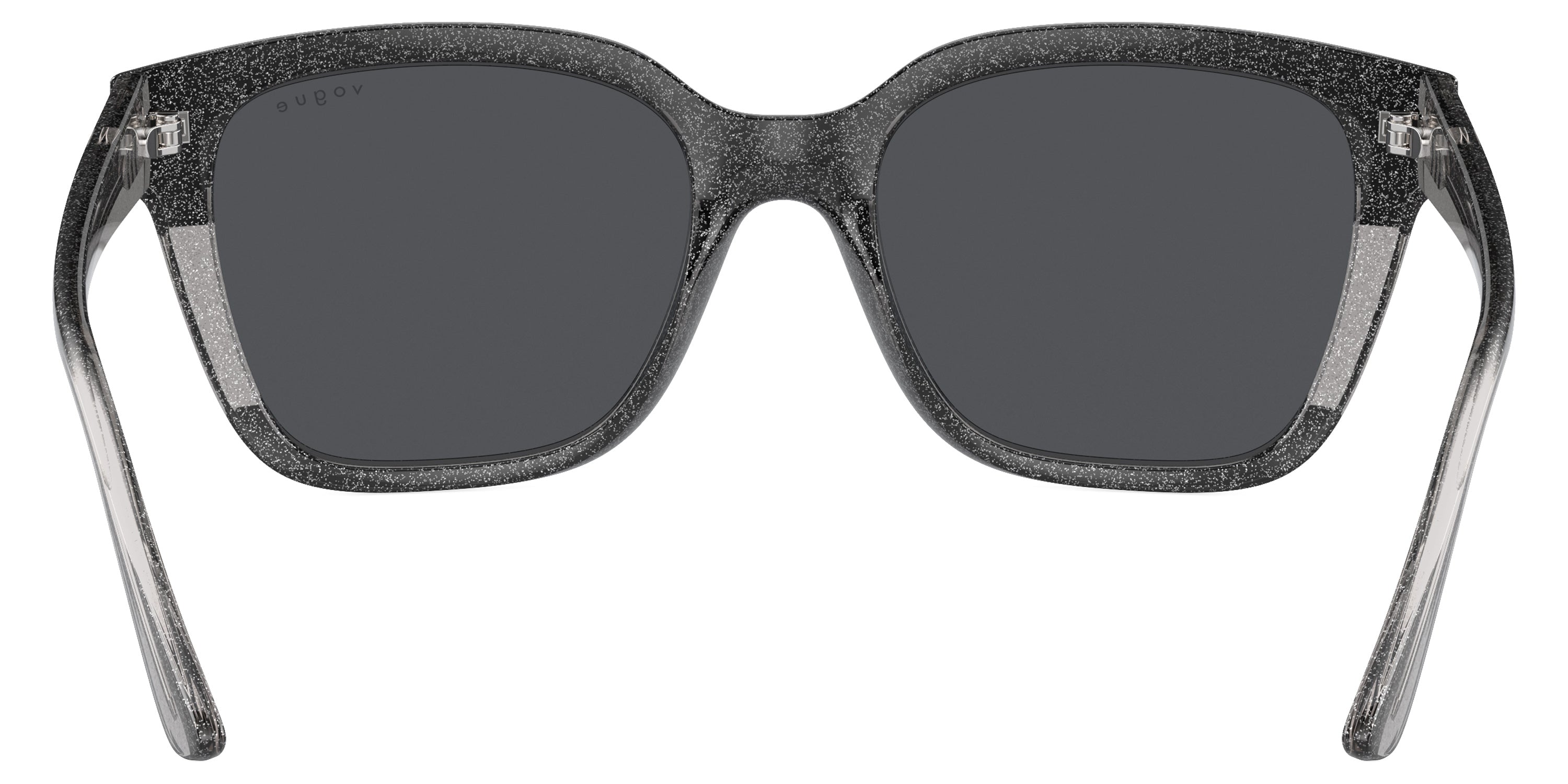 vogue eyewear VO5558S 313387 55 - Black/Transparent Gray Glitter / Dark Gray