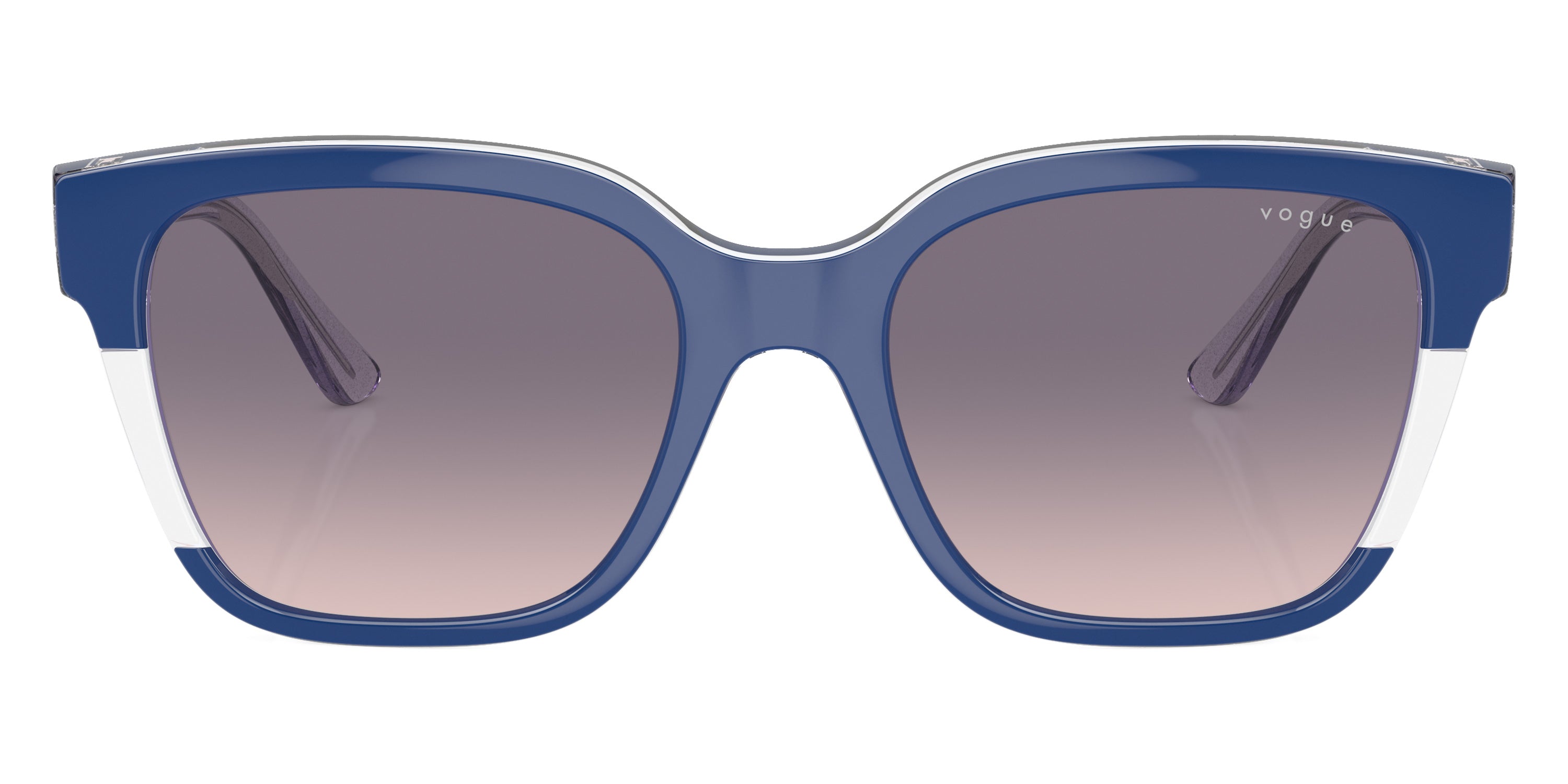 vogue eyewear VO5558SF 315236 55 - Top Blue/Transparent Gray/Transparent Lilac Glitter / Pink Gradient Dark Violet