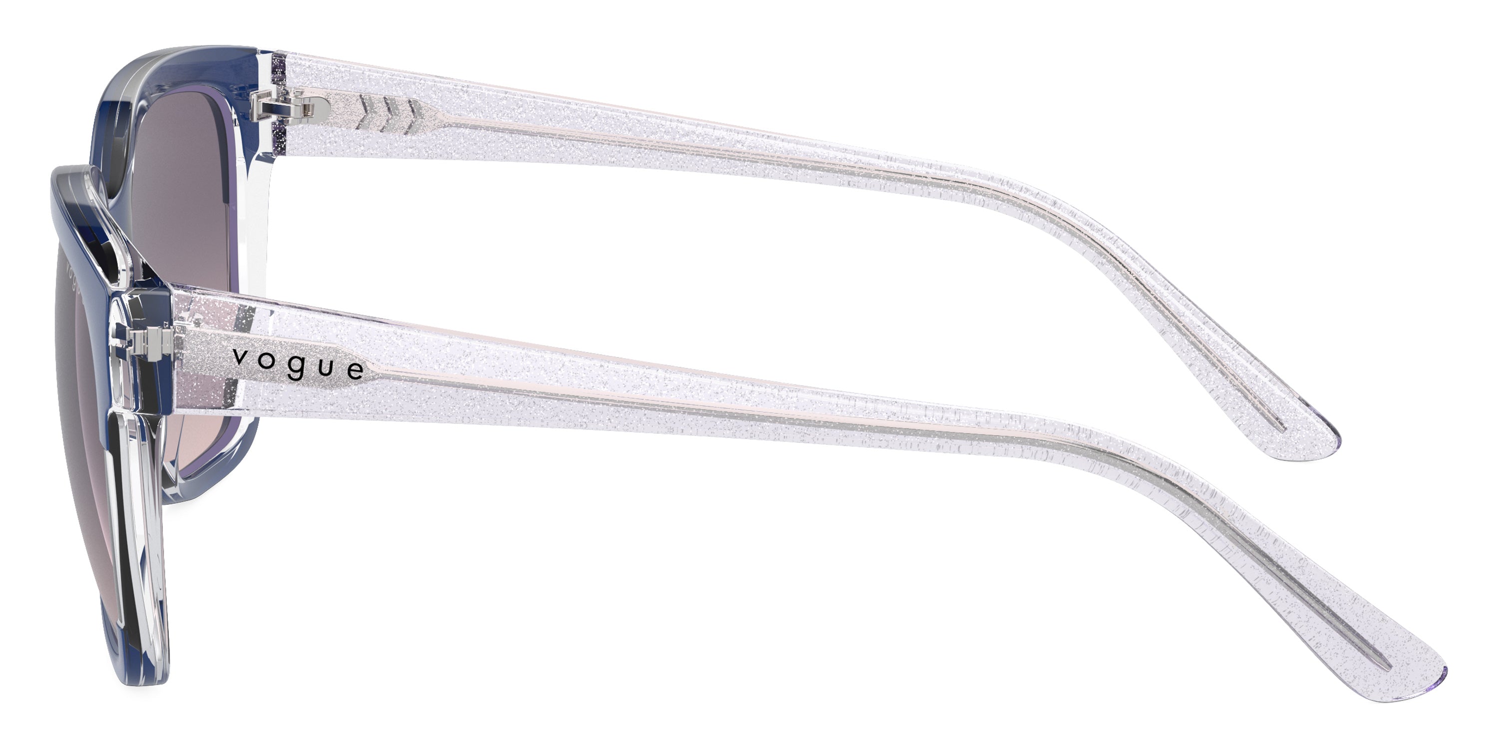 vogue eyewear VO5558SF 315236 55 - Top Blue/Transparent Gray/Transparent Lilac Glitter / Pink Gradient Dark Violet