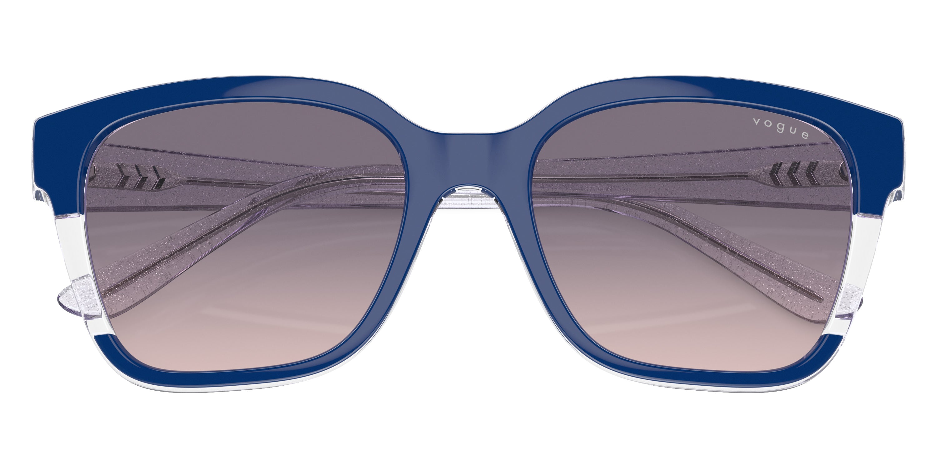 vogue eyewear VO5558SF 315236 55 - Top Blue/Transparent Gray/Transparent Lilac Glitter / Pink Gradient Dark Violet