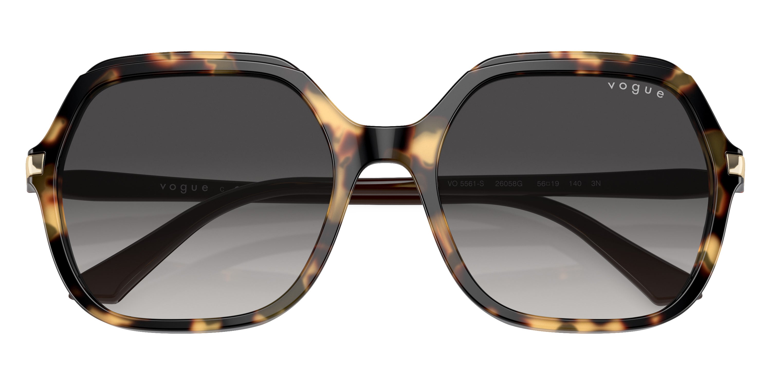 vogue eyewear VO5561S 26058G 56 - Yellow Tortoise/Brown / Gray Gradient Black
