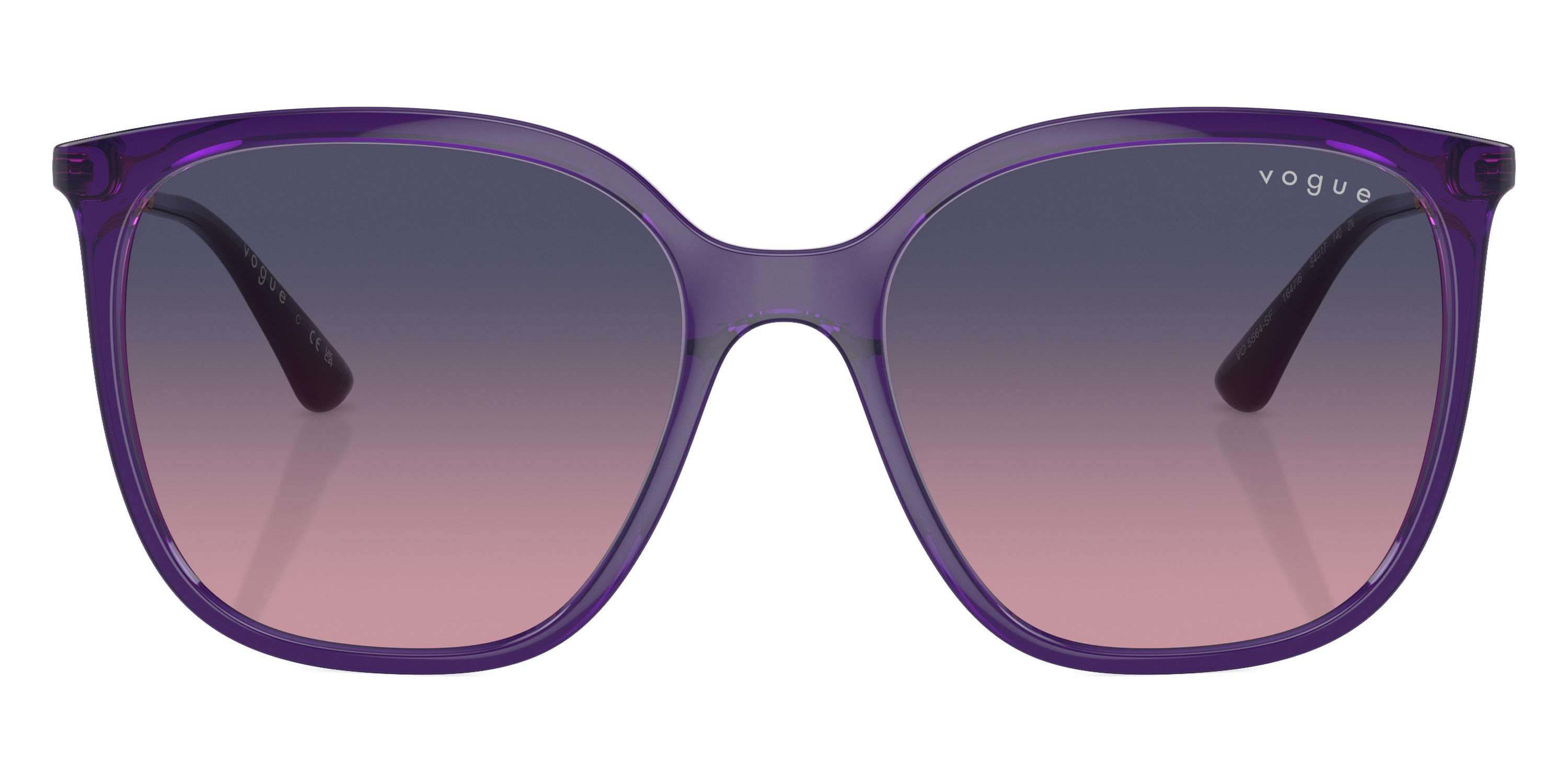 vogue eyewear VO5564SF 1647I6 54 - Transparent Violet/Rose Gold / Pink Gradient Blue