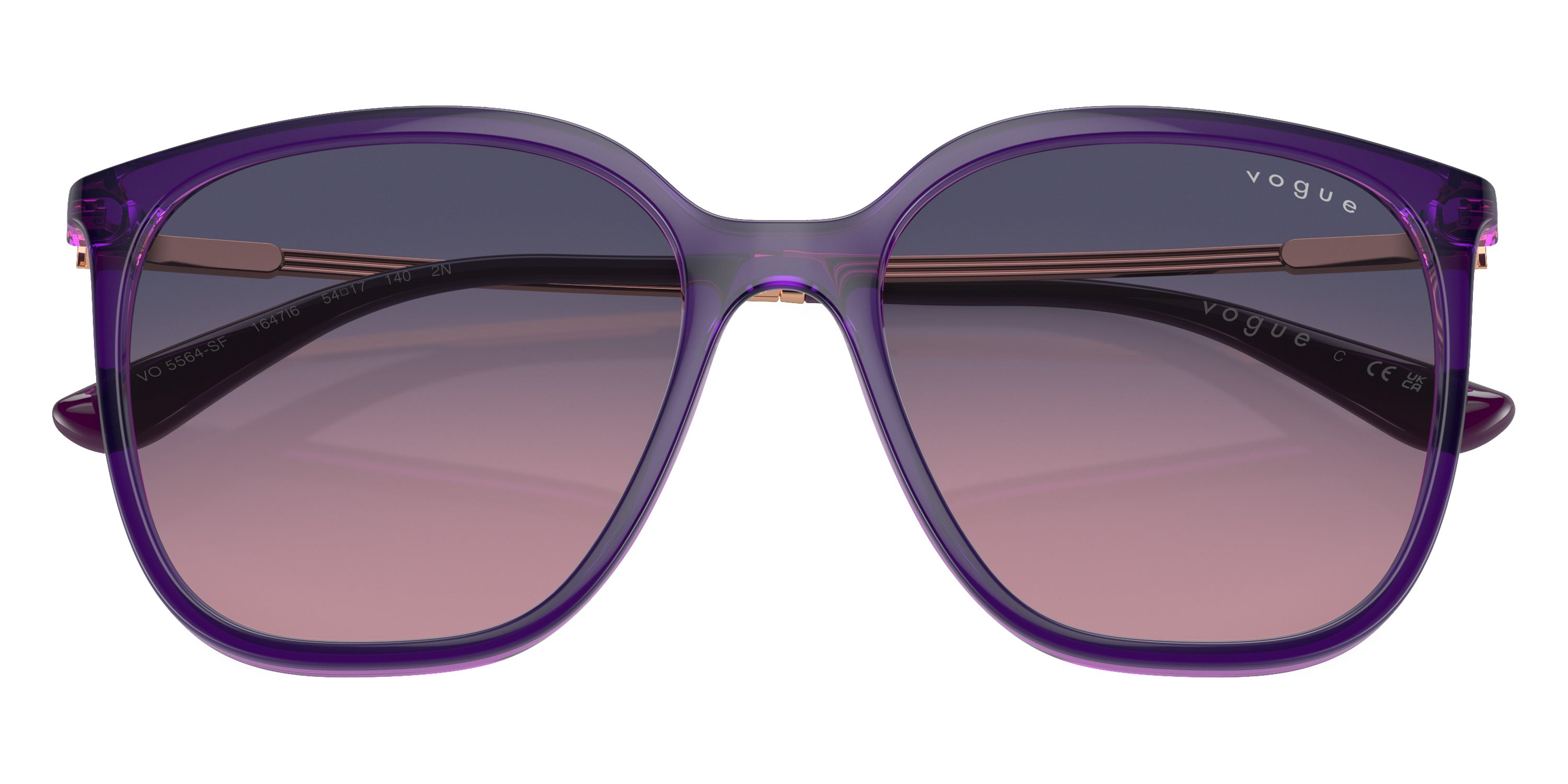 vogue eyewear VO5564SF 1647I6 54 - Transparent Violet/Rose Gold / Pink Gradient Blue