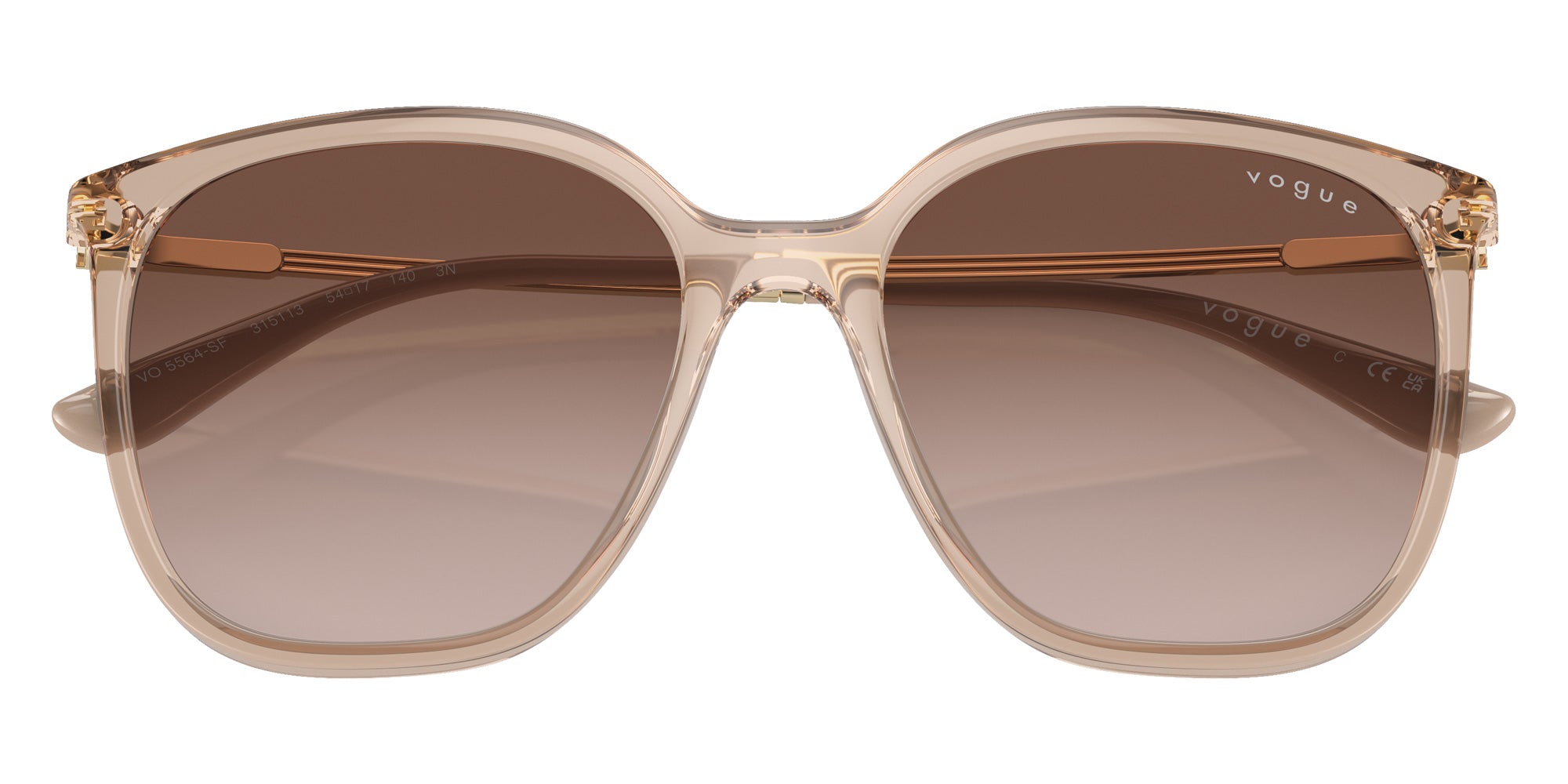 vogue eyewear VO5564SF 315113 54 - Transparent Brown / Brown Gradient #id:vo5564sf315113_s:100125