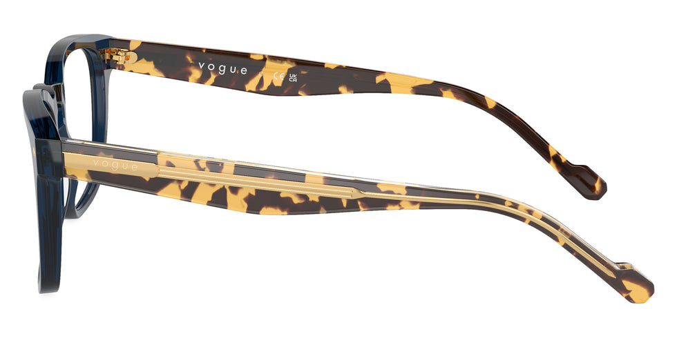 vogue eyewear VO5570 3143 49 - Transparent Blue/Top Crystal/Yellow Havana