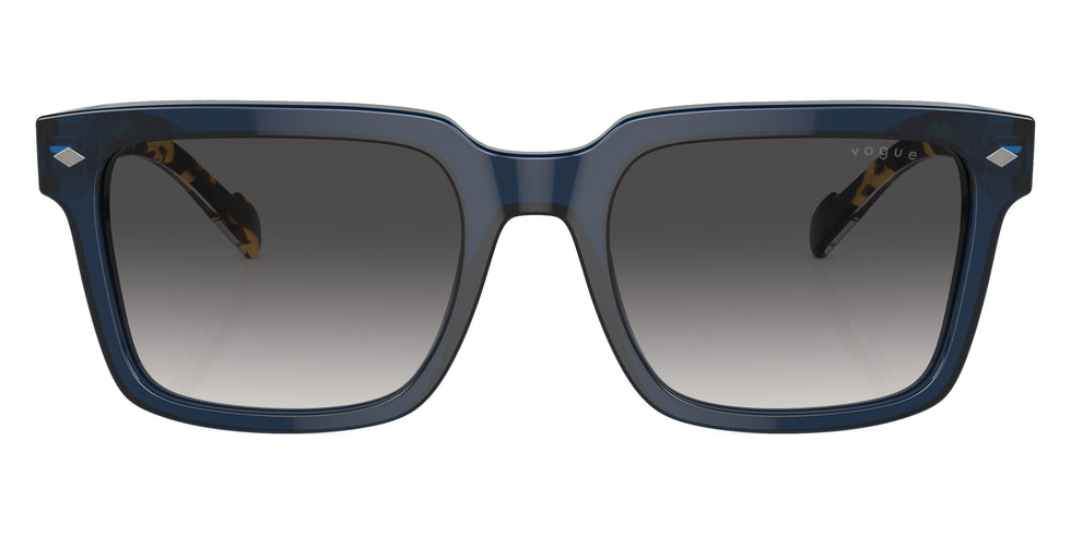 vogue eyewear VO5573S 31438G 55 - Transparent Blue/Top Crystal/Yellow Havana / Gray Gradient Black