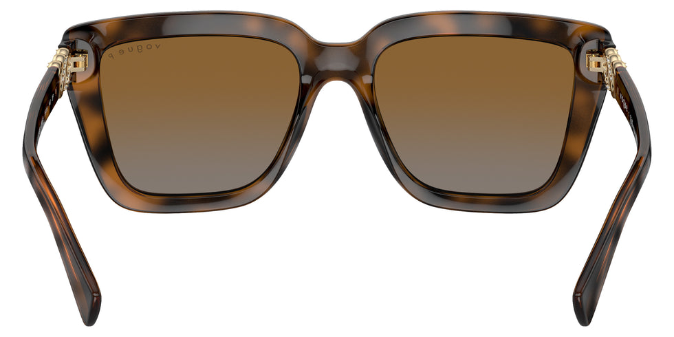vogue eyewear VO5575SB 2386T5 55 - Top Dark Havana/Light Brown/Pale Gold / Gradient Brown Polarized