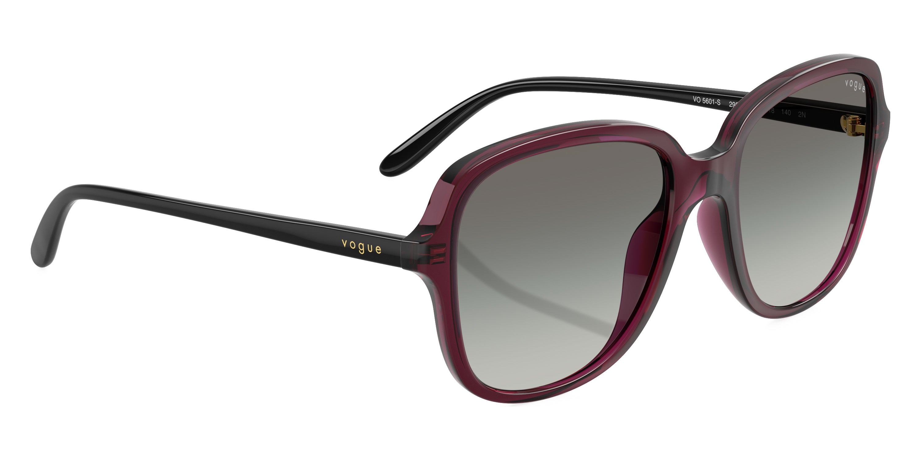 vogue eyewear VO5601S 298911 53 - Transparent Cherry/Black / Gradient Gray