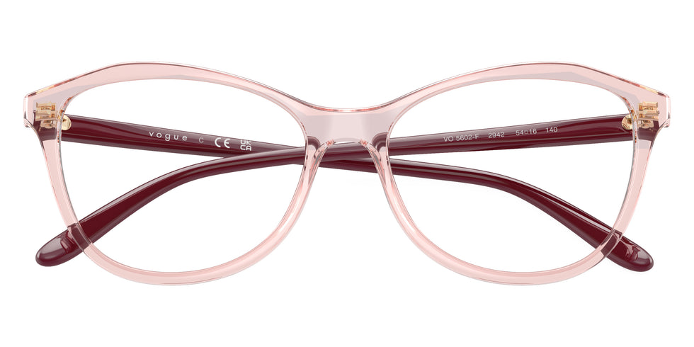 vogue eyewear VO5602F 2942 54 - Transparent Pink/Full Cherry