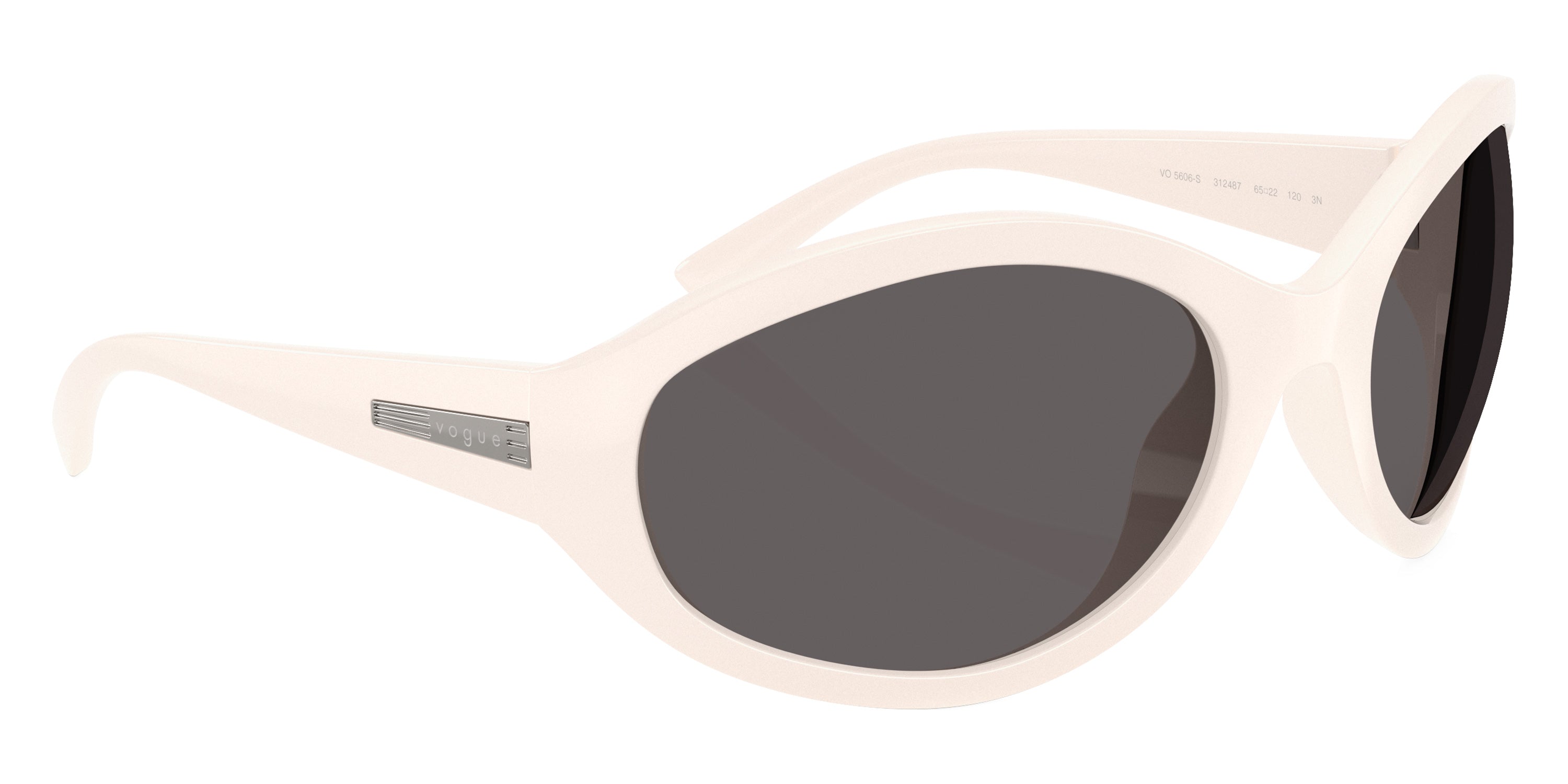 vogue eyewear VO5606S 312487 65 - Full Ivory / Black Smoke