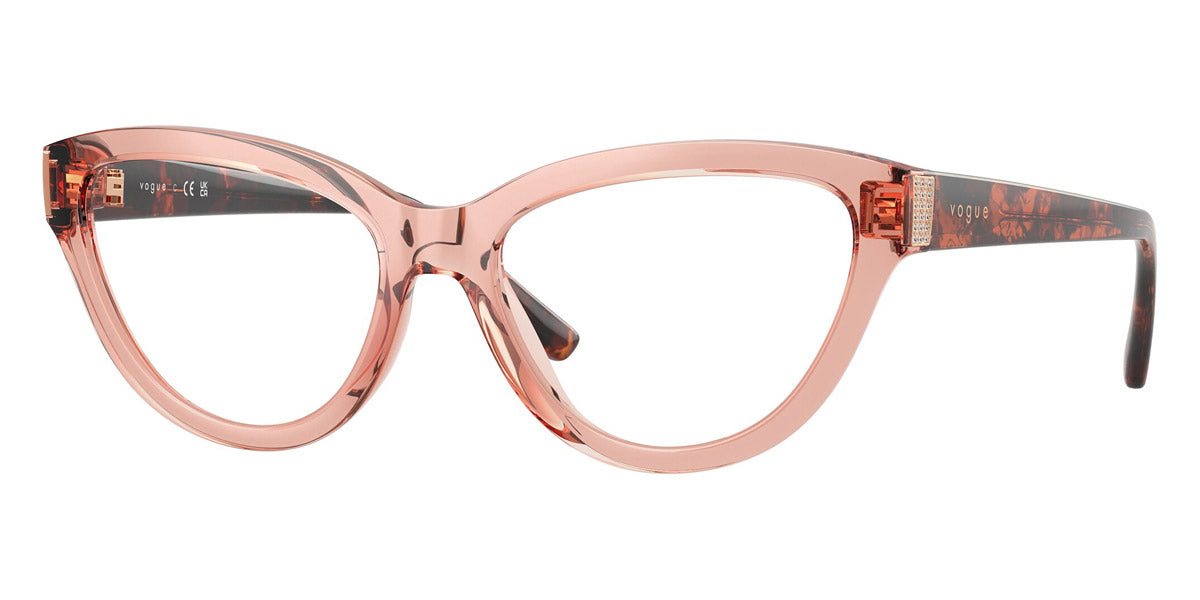 vogue eyewear VO5610B 2864 52 - Transparent Dark Pink/Red Havana