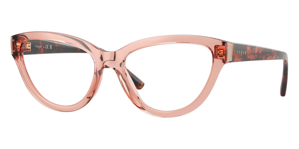 vogue eyewear VO5610B 2864 52 - Transparent Dark Pink/Red Havana