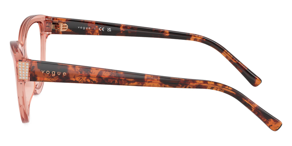 vogue eyewear VO5610B 2864 52 - Transparent Dark Pink/Red Havana