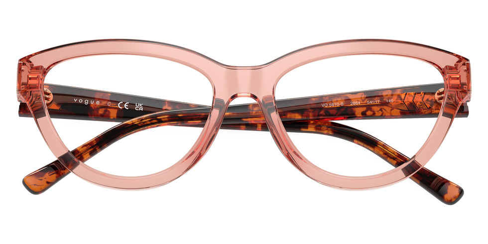 vogue eyewear VO5610B 2864 52 - Transparent Dark Pink/Red Havana