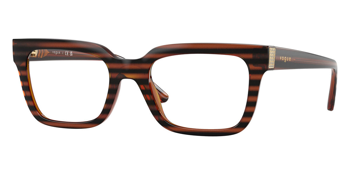 vogue eyewear VO5611B 2571 50 - Striped Brown Havana