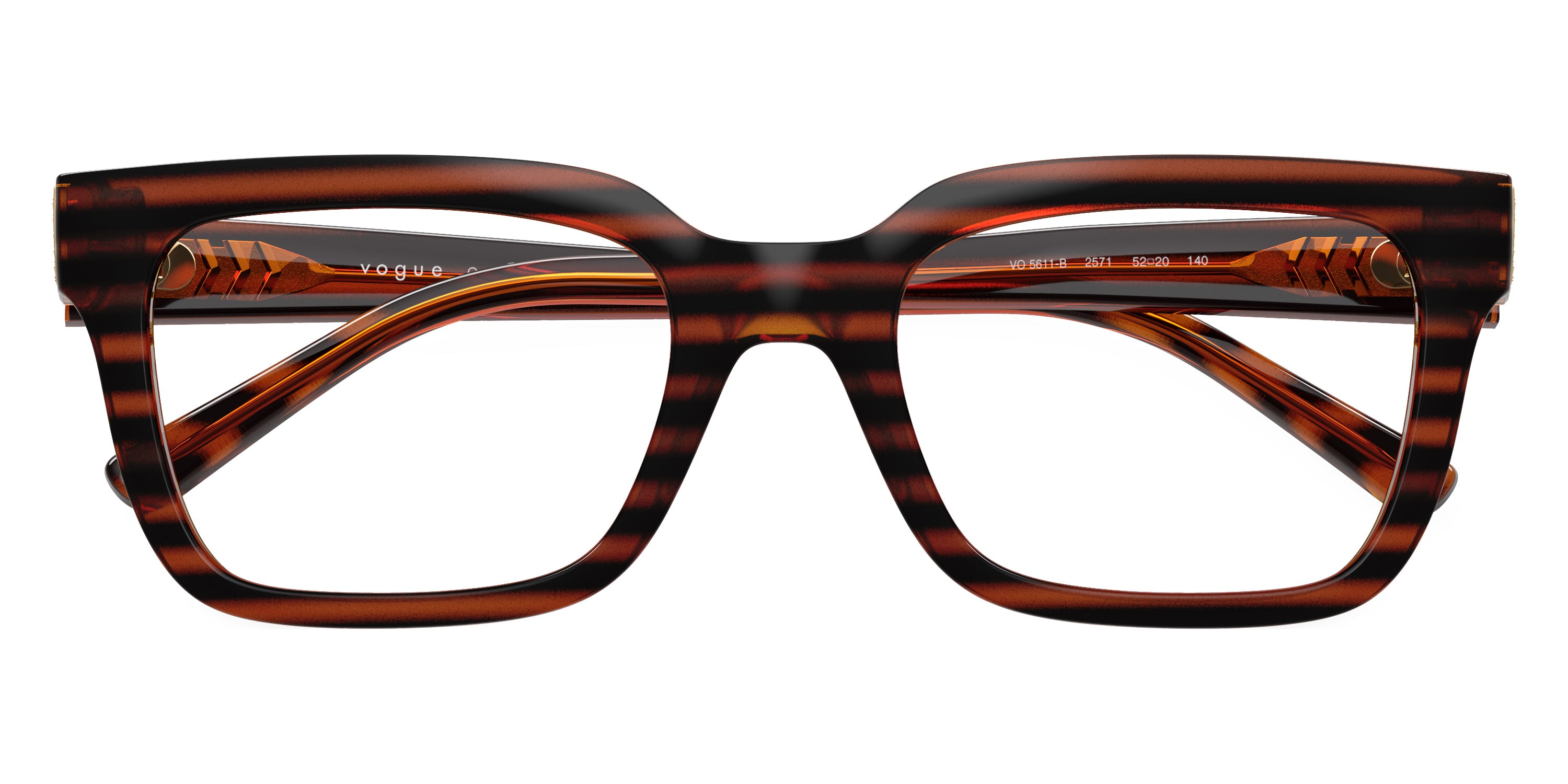 vogue eyewear VO5611B 2571 50 - Striped Brown Havana