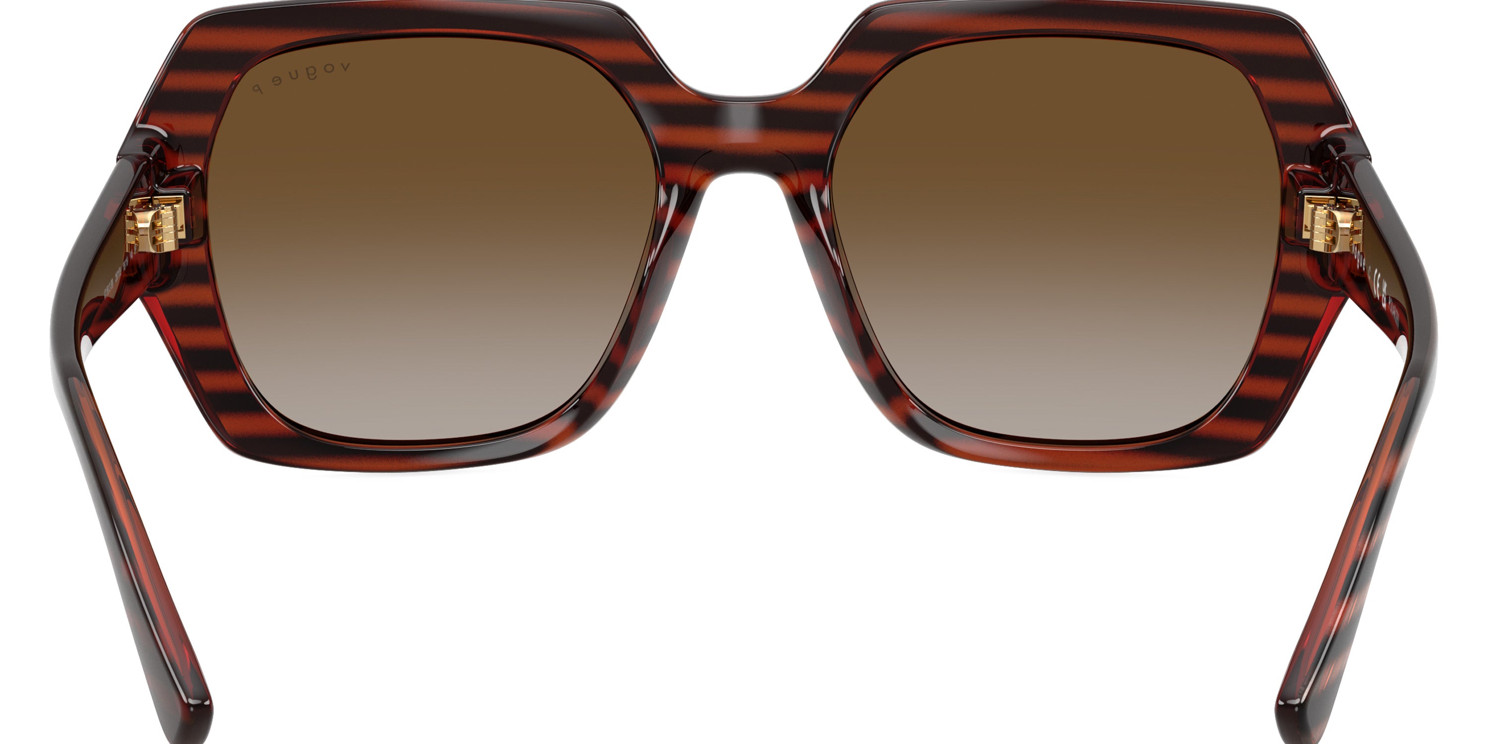 vogue eyewear VO5612SB 2571T5 55 - Striped Brown Havana / Gradient Brown Polarized