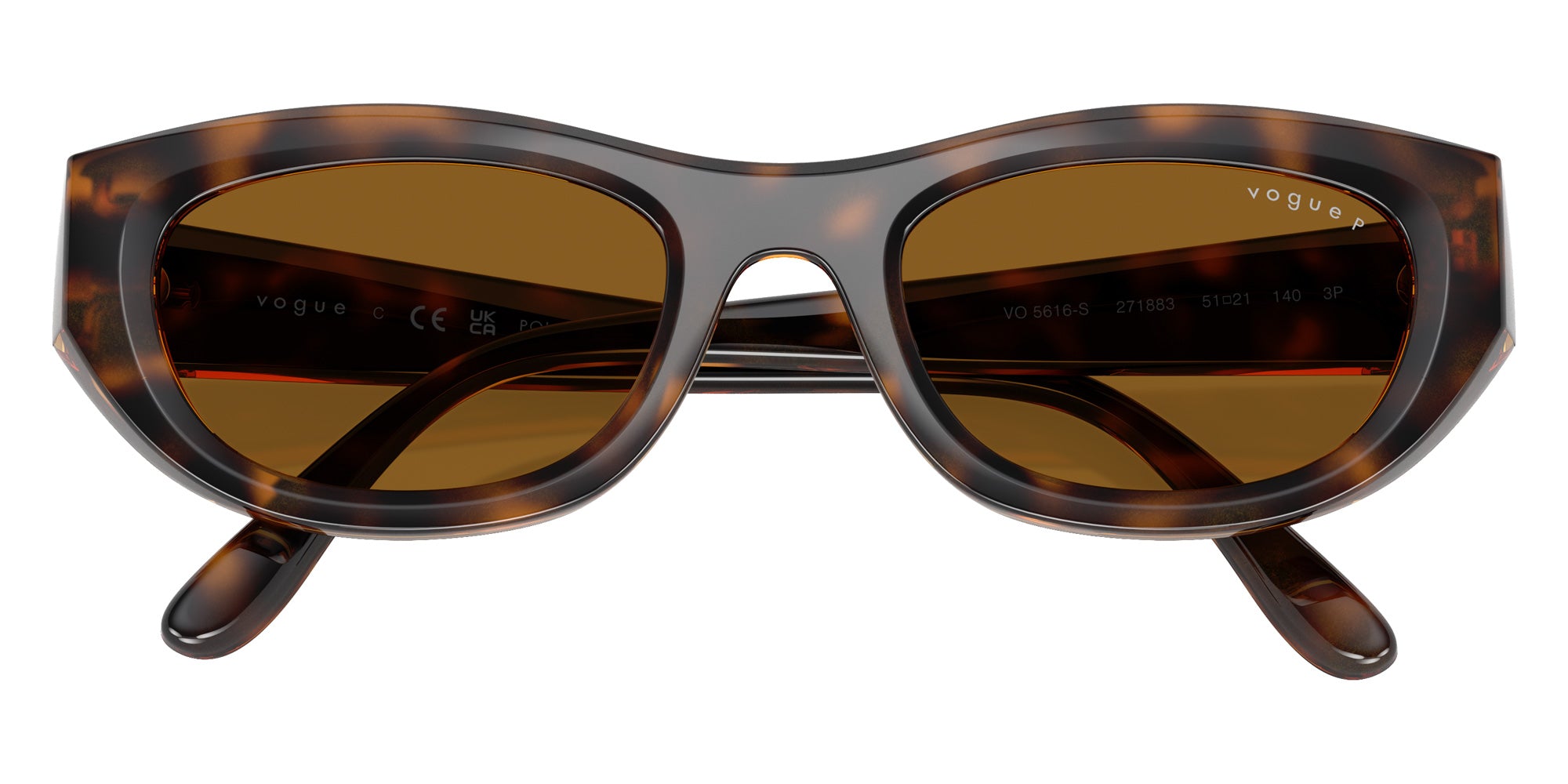 vogue eyewear VO5616S 271883 51 - Total Dark Havana / Dark Brown Polarized #id:vo5616s271883_s:102125