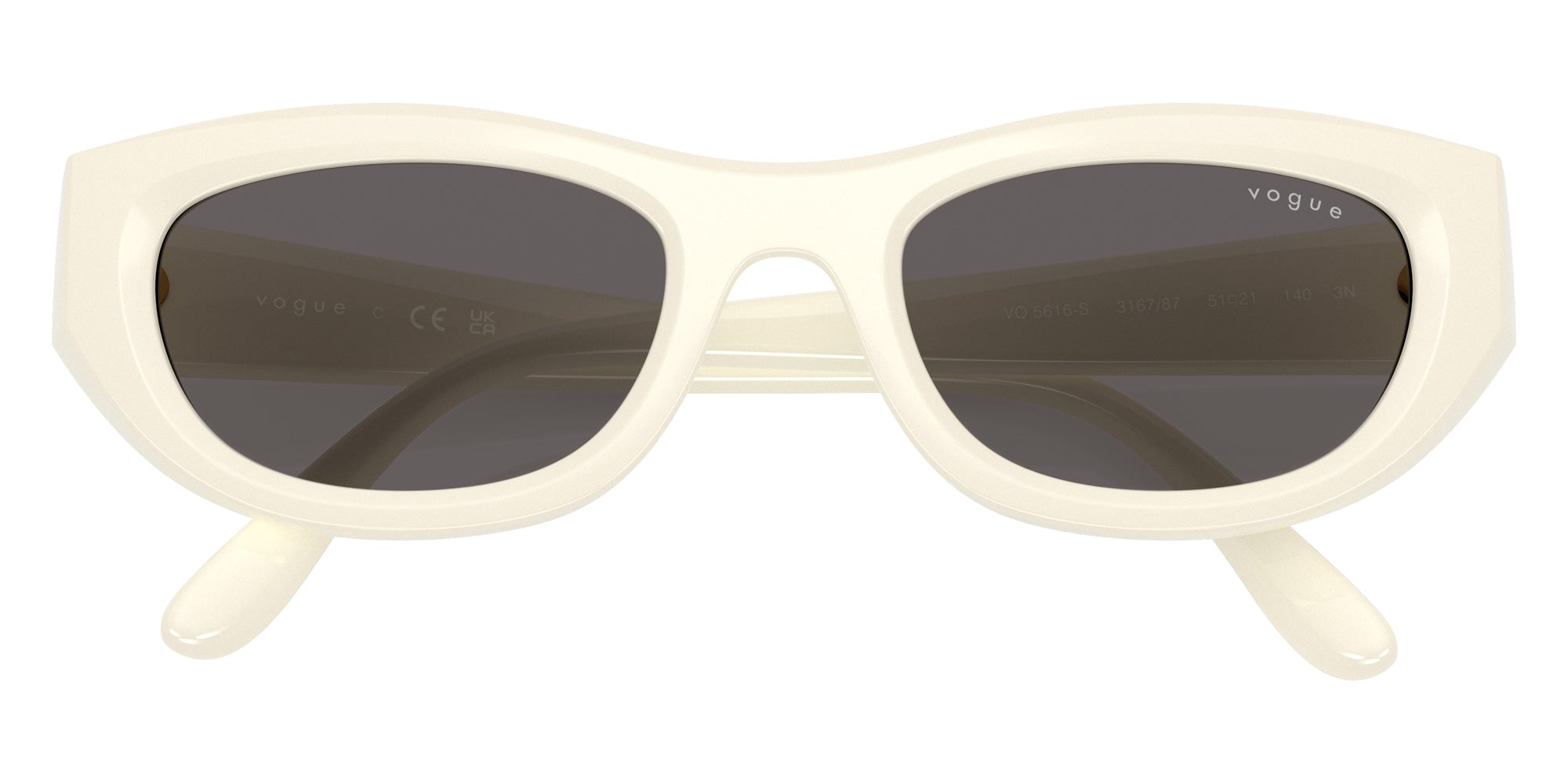vogue eyewear VO5616S 316787 51 - Full Ivory / Black Smoke #id:vo5616s316787_s:104125