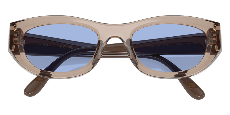 vogue eyewear VO5616S 318172 51 - Transparent Light Brown/Full Brown / Blue