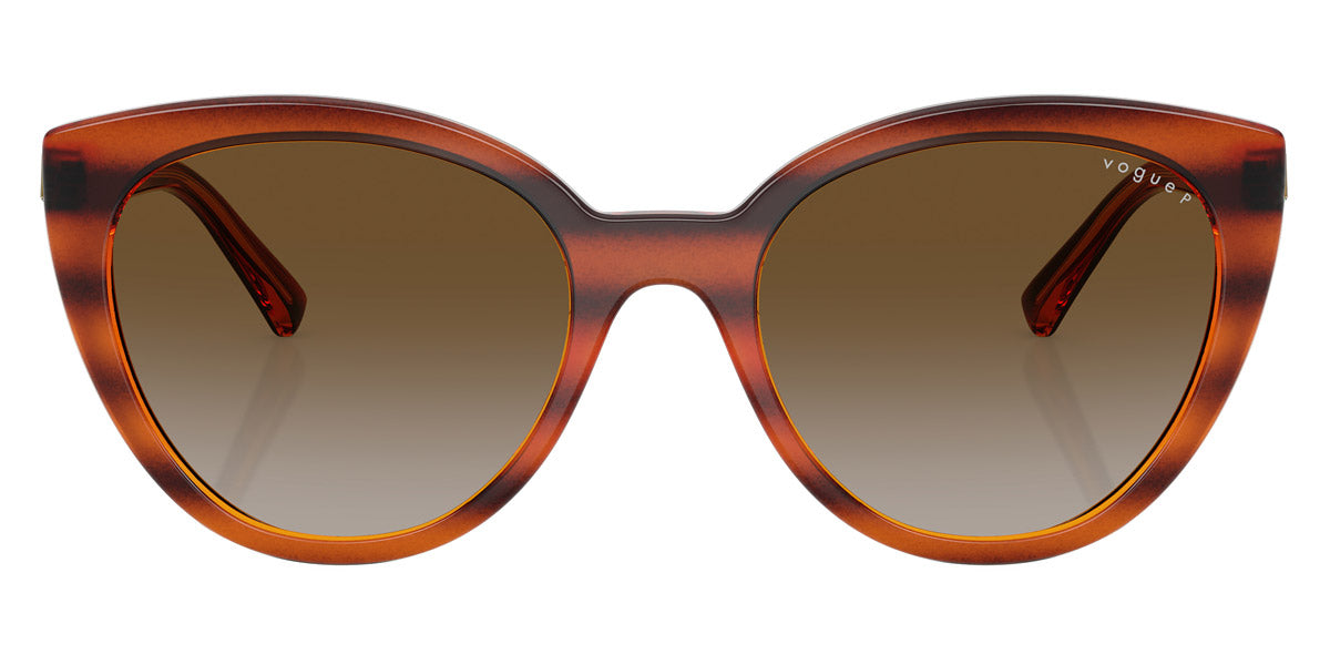 vogue eyewear VO5634SB 1508T5 53 - Striped Dark Havana / Gray Gradient Brown Polarized