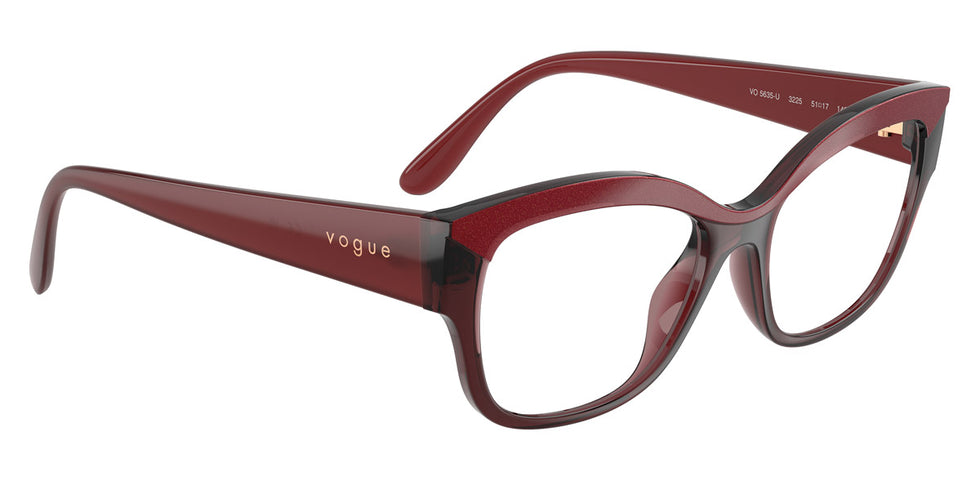 vogue eyewear VO5635U 3225 51 - Top Red/Transparent Red/Opal Red