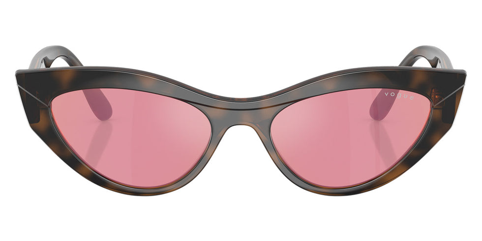 vogue eyewear VO5637SU 2386F6 52 - Top Havana/Light Brown / Pink Dark Mirrored Red