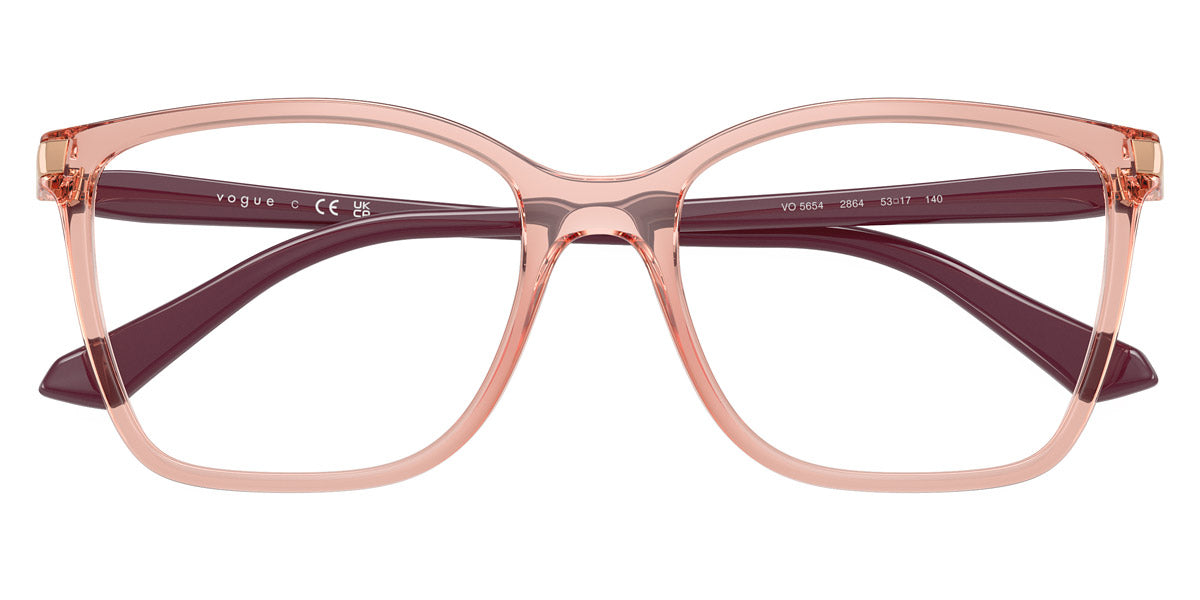 vogue eyewear VO5654 2864 51 - Transparent Dark Pink/Full Dark Purple